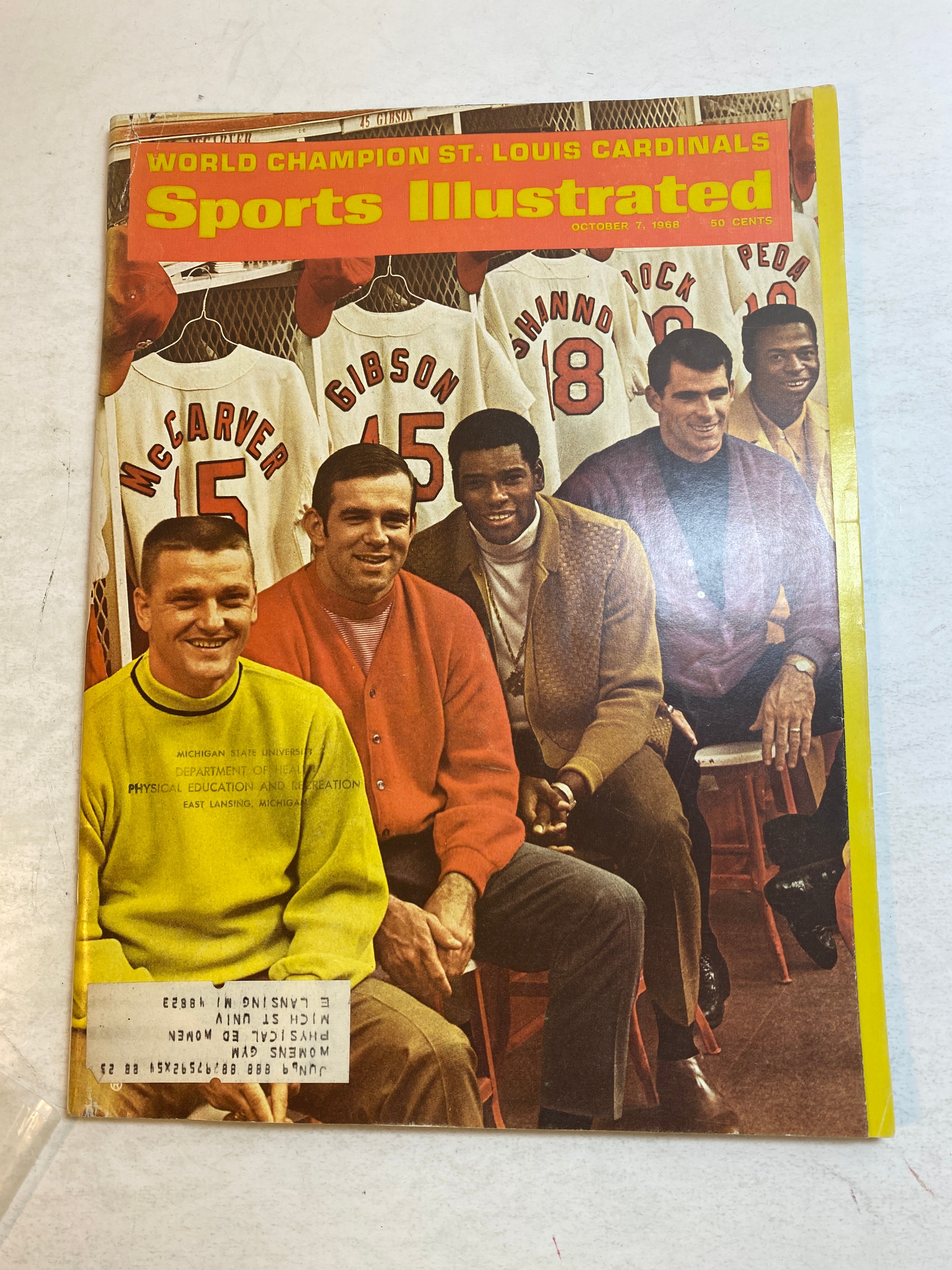Sports Illustrated October 7 1968 World Series Champion St Louis Cardinals