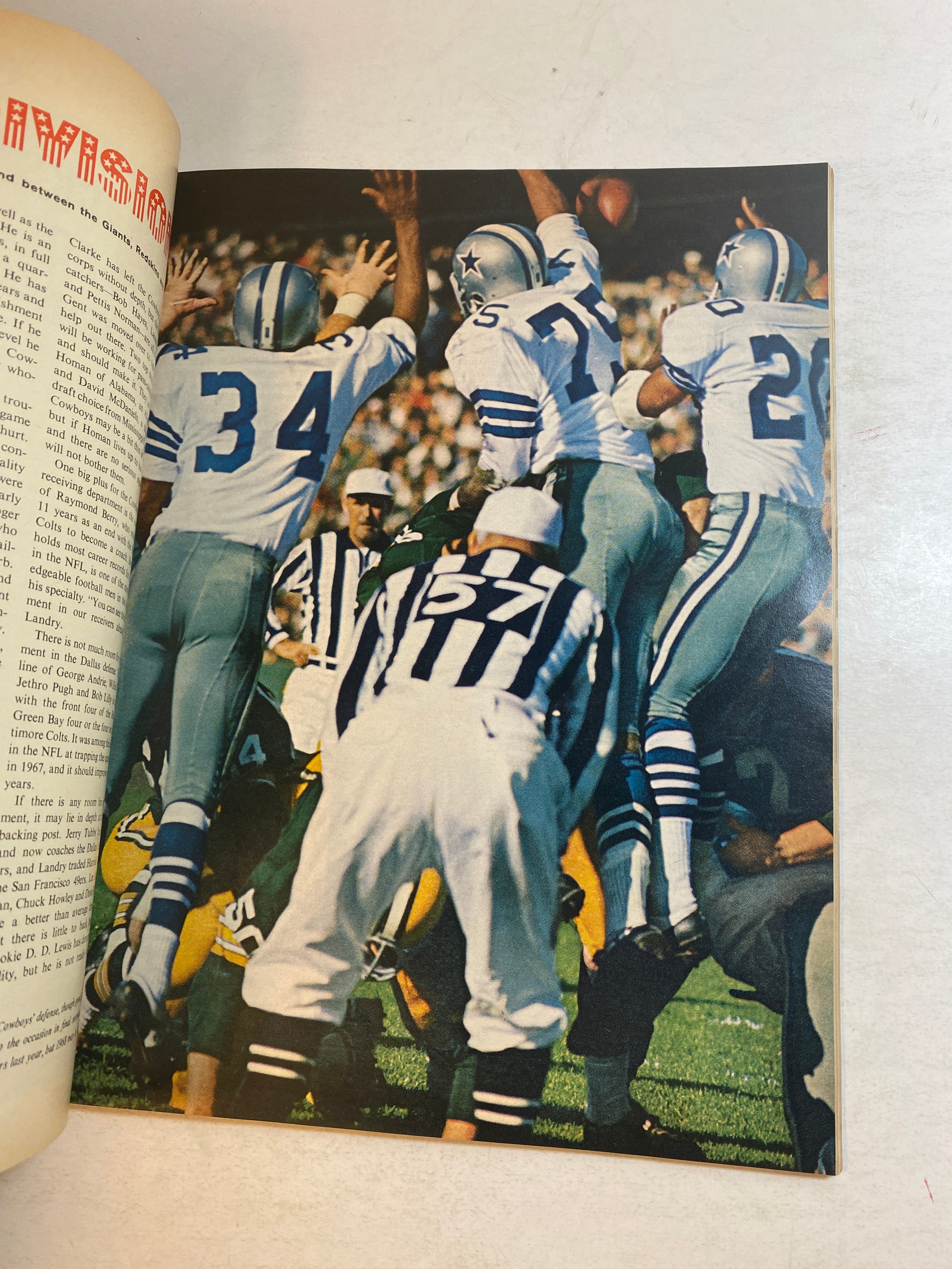 Sports Illustrated September 16 1968 Don Meredith Dallas Cowboys
