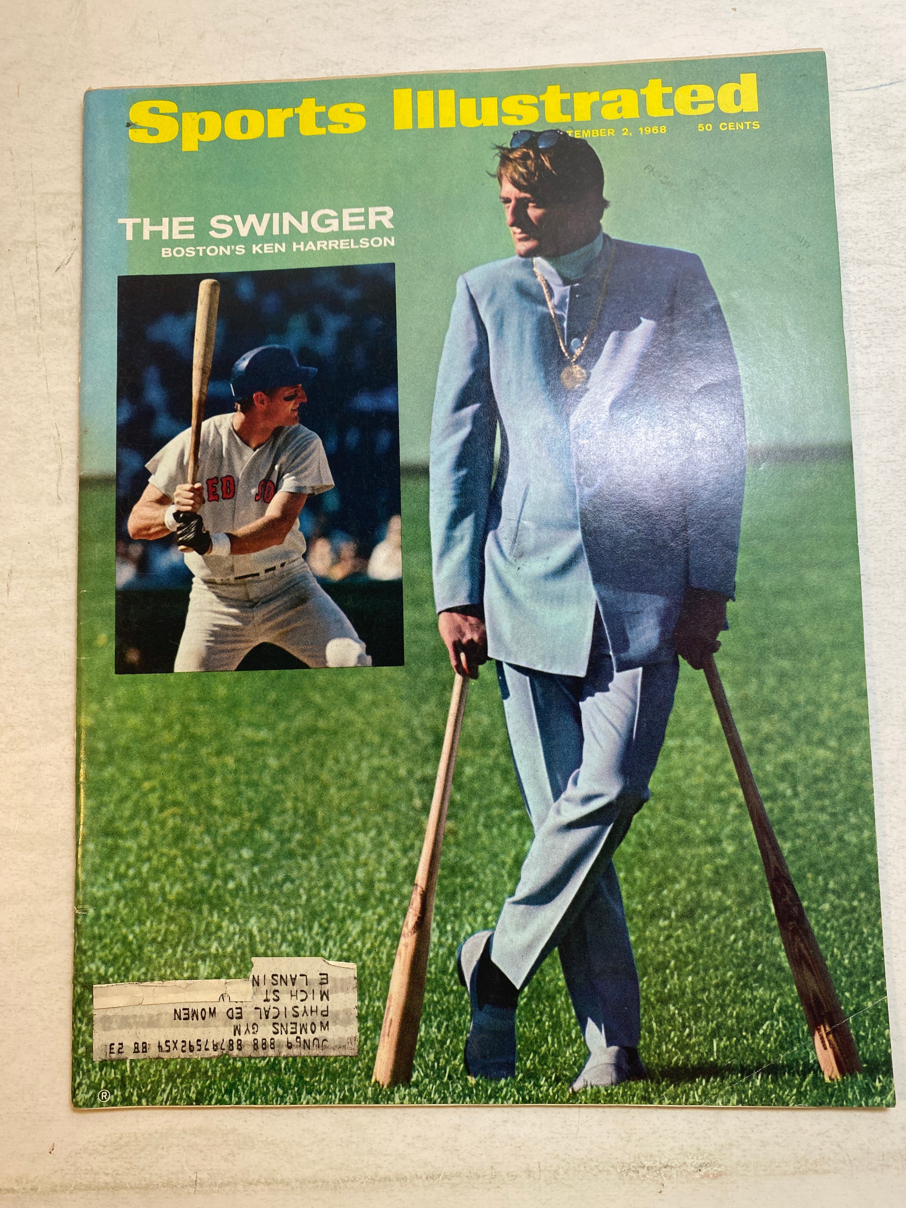 Sports Illustrated September 2 1968 Ken Harrelson Boston Red Sox