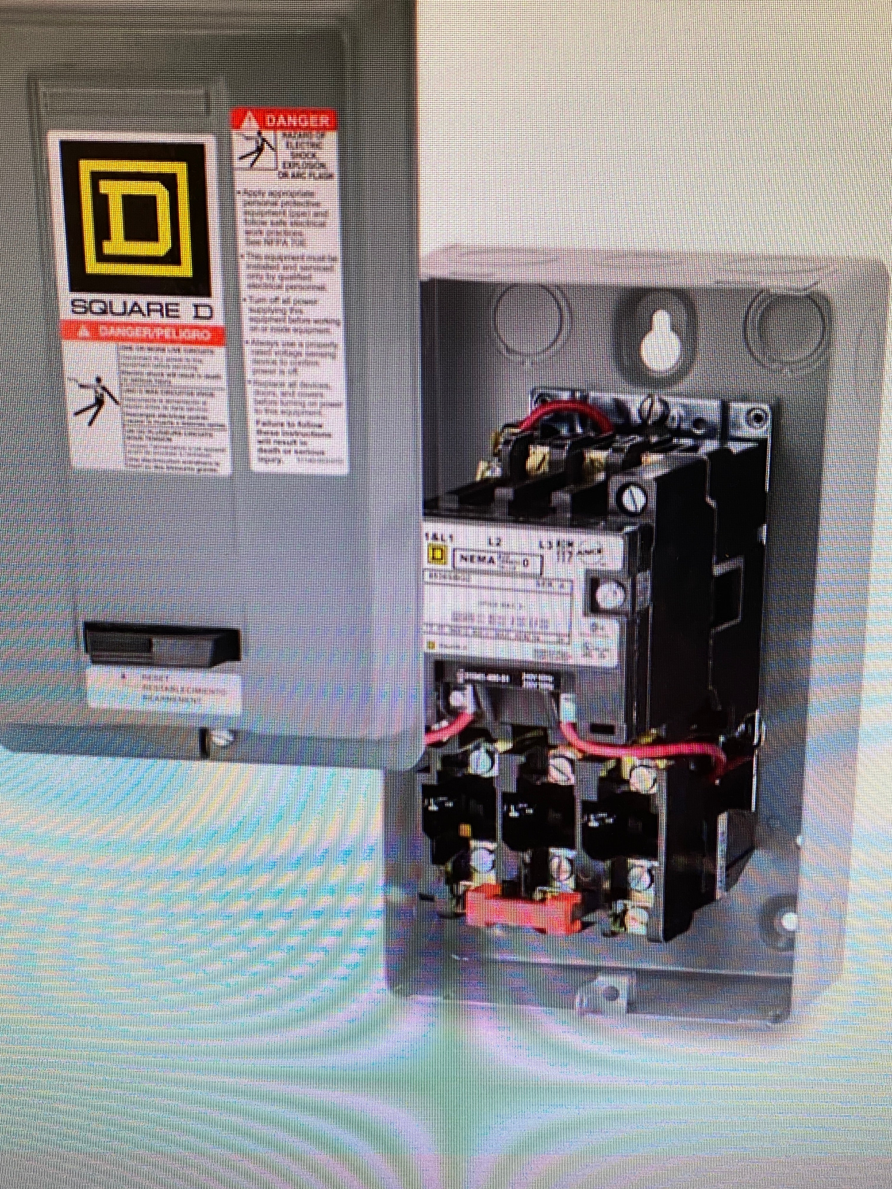 Square D Control Box Motor Starter 8536SBG2V08