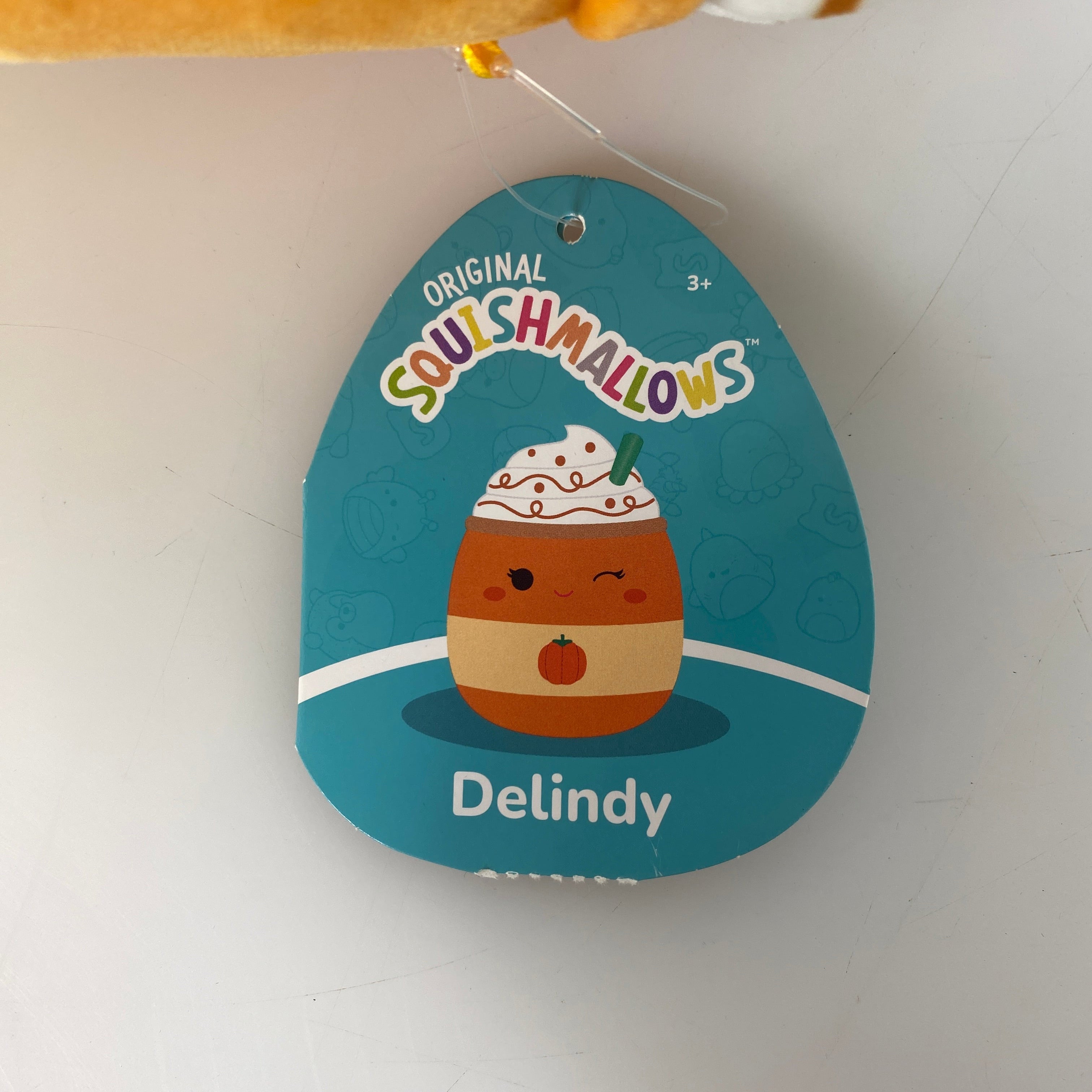 Squishmallow "Delindy" Pumpkin Spice Latte Plush