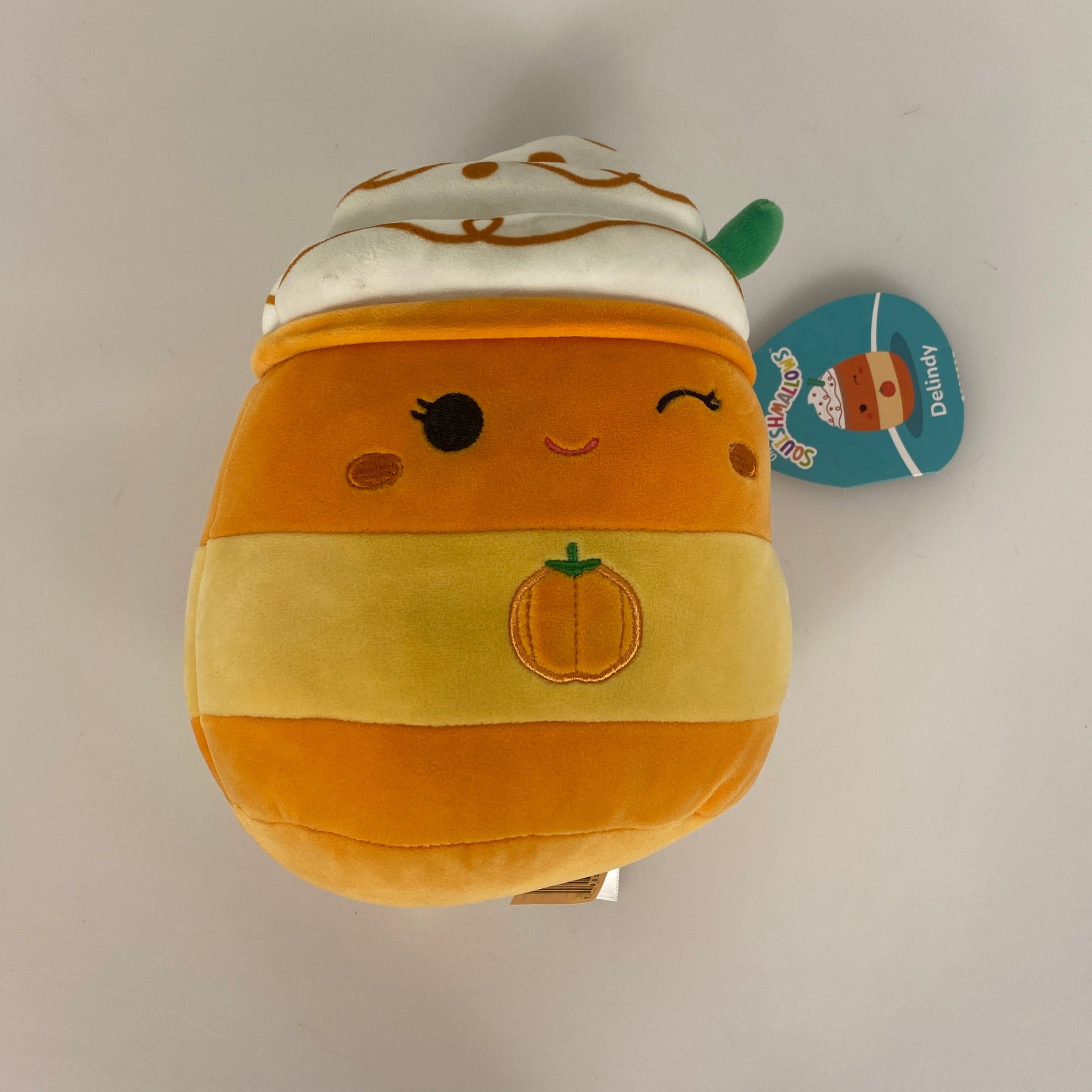 Squishmallow "Delindy" Pumpkin Spice Latte Plush