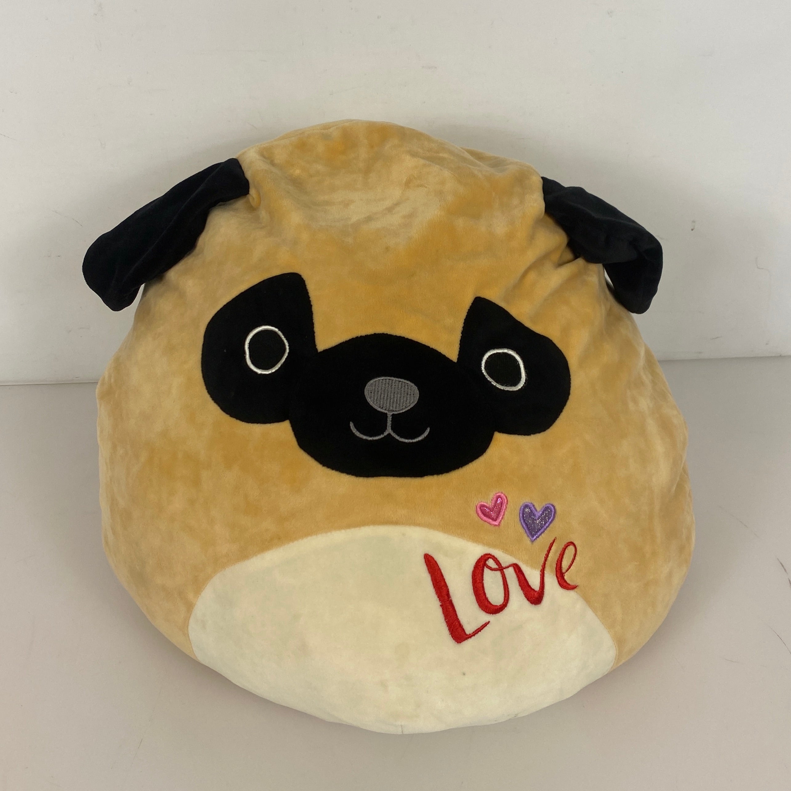 Squishmallow "Love Pug" Dog Plush