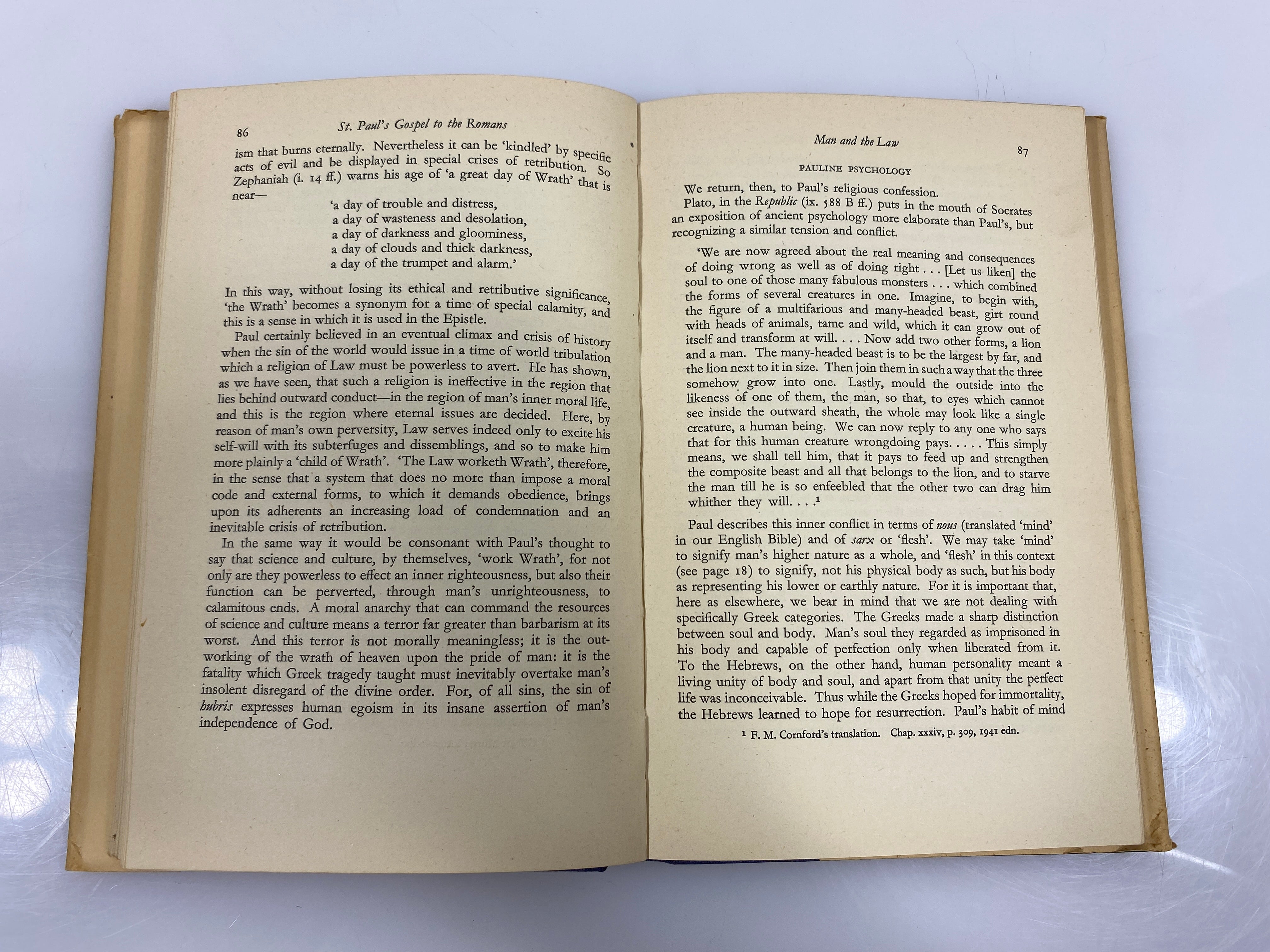 St. Paul's Gospel to the Romans by Griffith 1949 HCDJ