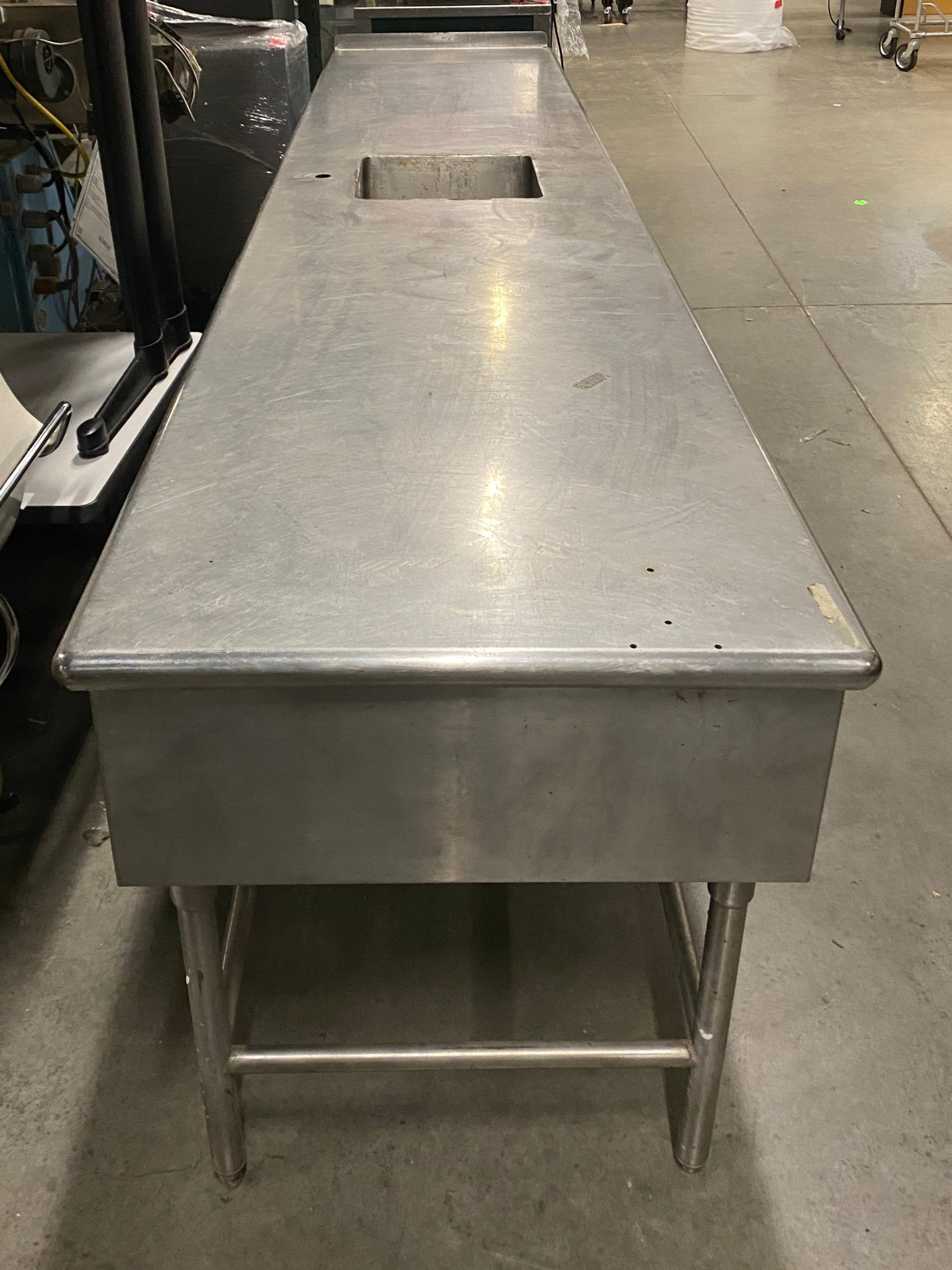Stainless Steel 4 Drawer Prep Table w/ Sink Well