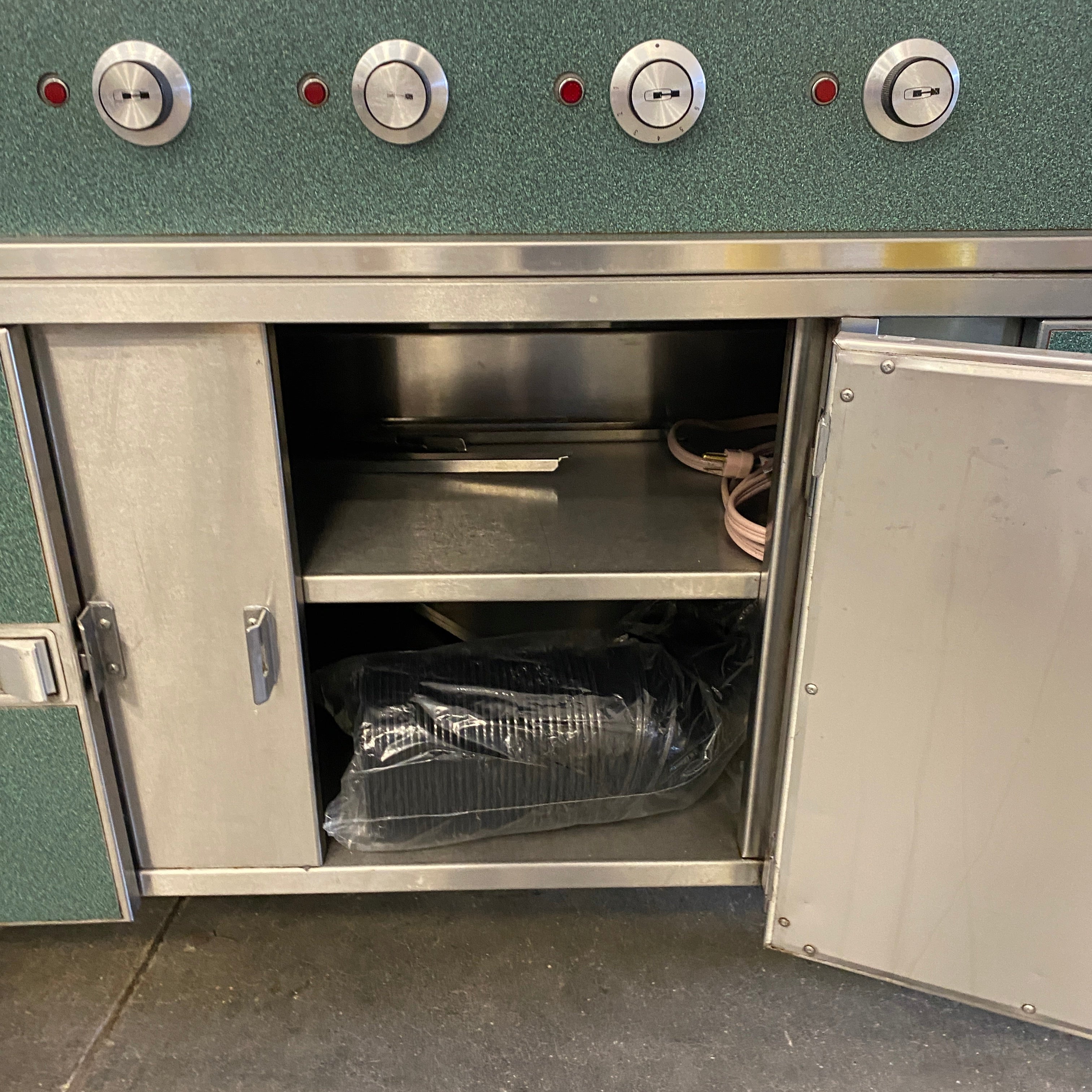 Stainless Steel 4 Pot Heated Soup Cart