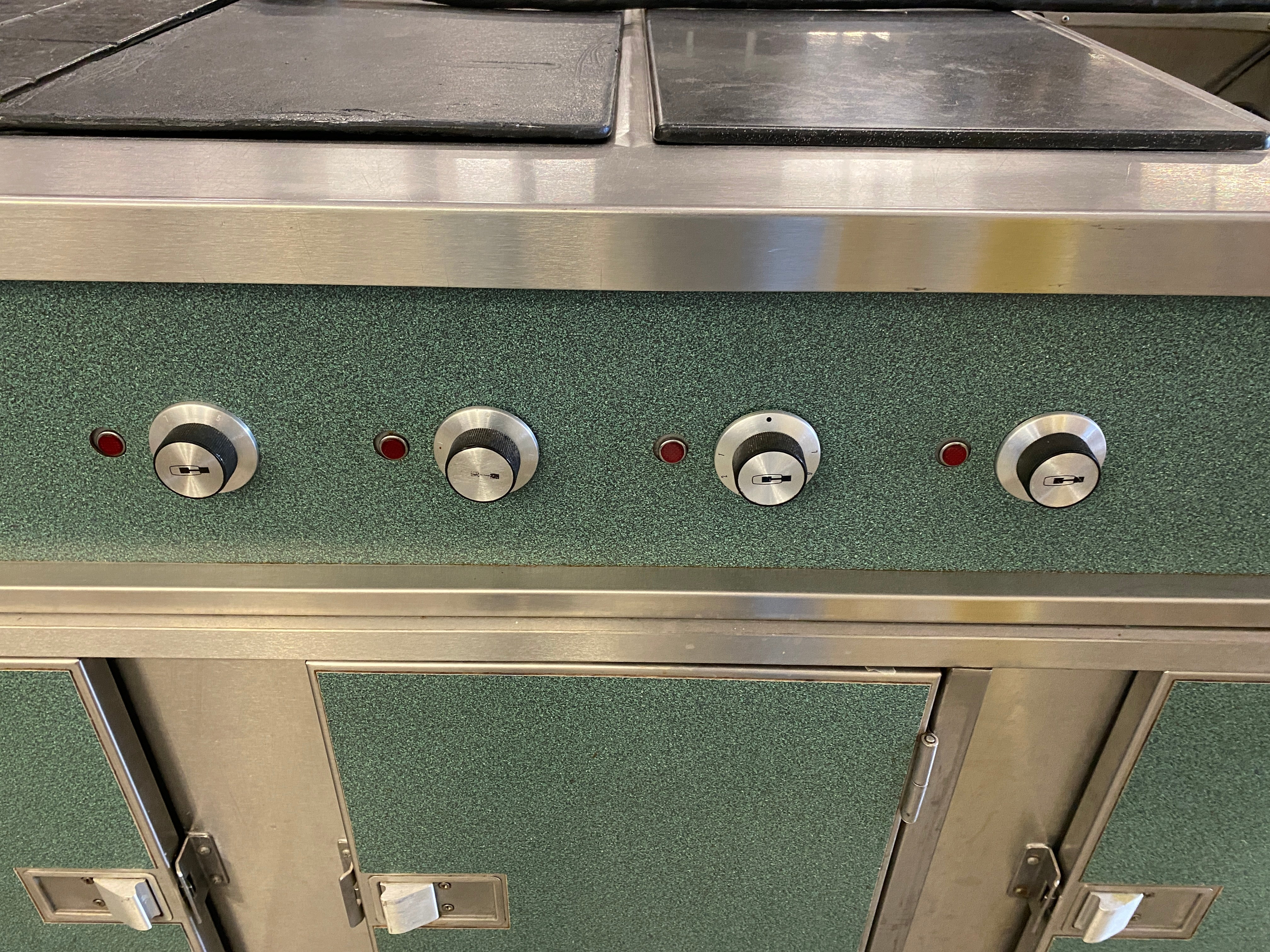Stainless Steel 4 Pot Heated Soup Cart