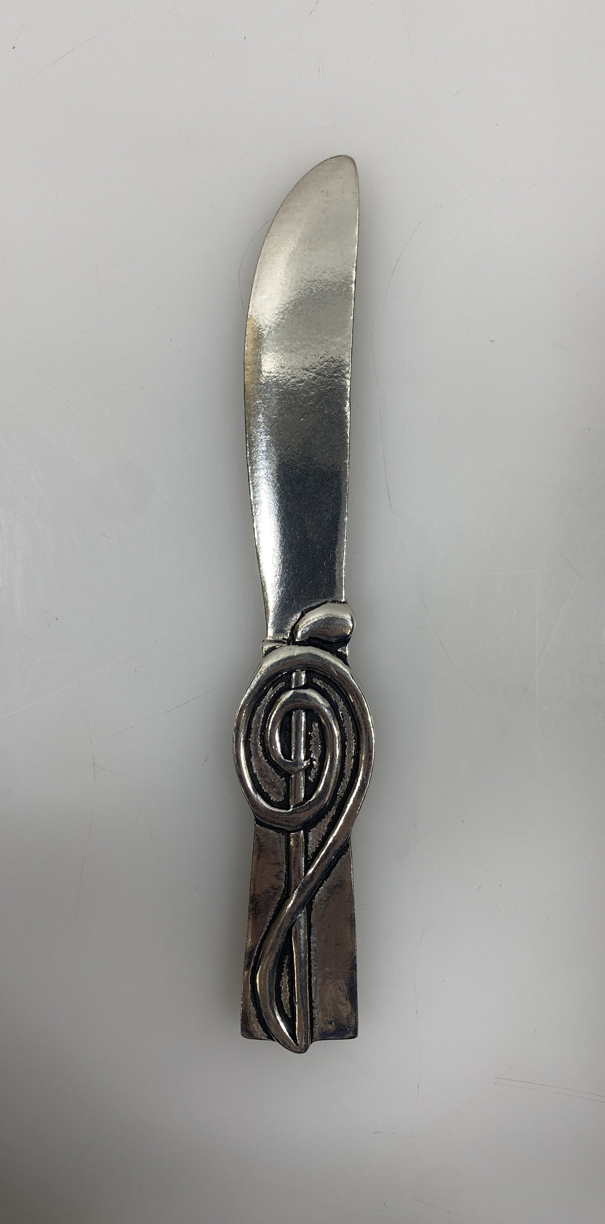 Stainless Steel Engraved Treble Clef Butter Knife