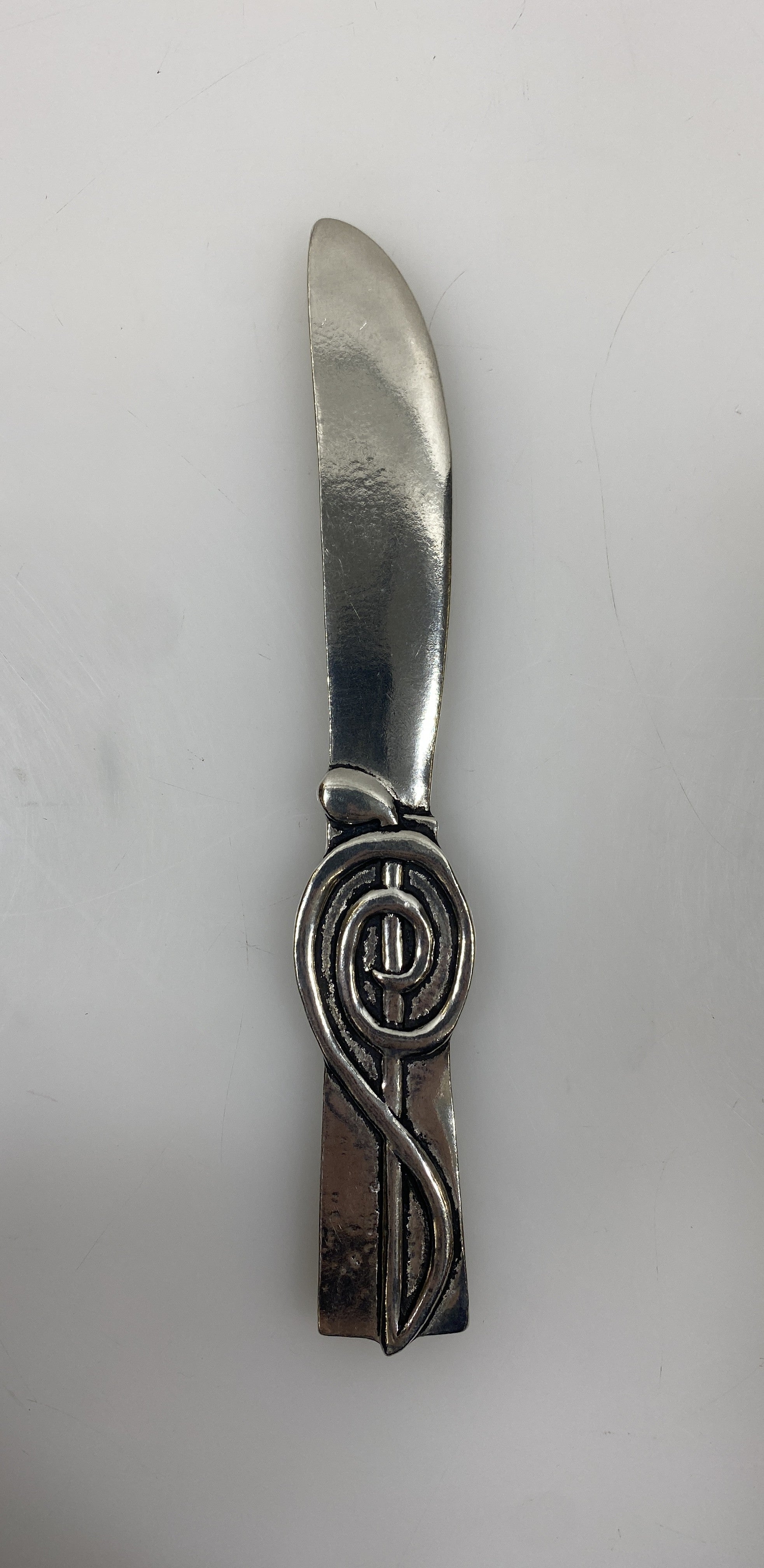 Stainless Steel Engraved Treble Clef Butter Knife