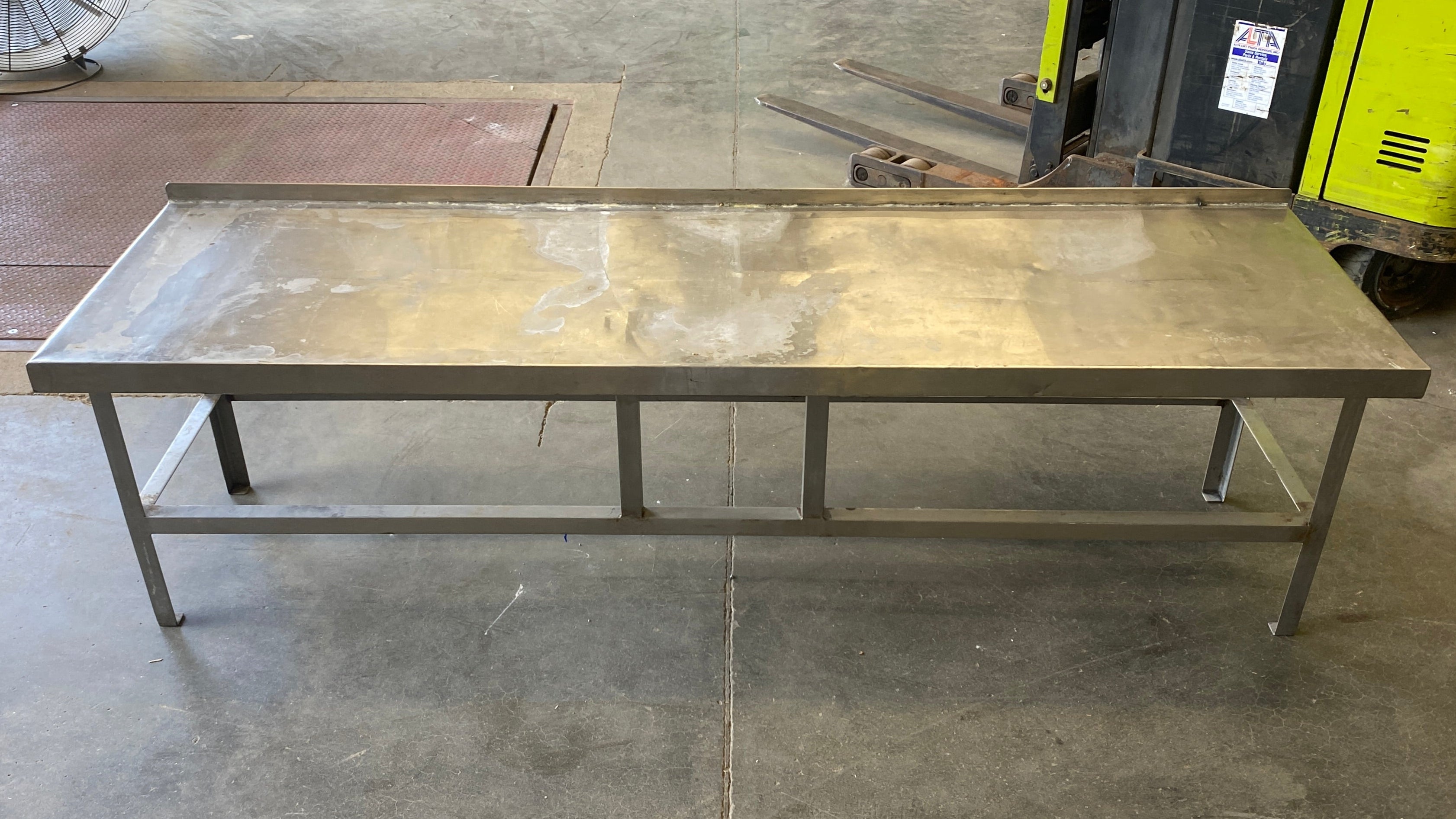 Stainless Steel Prep Table ~8' x 2'