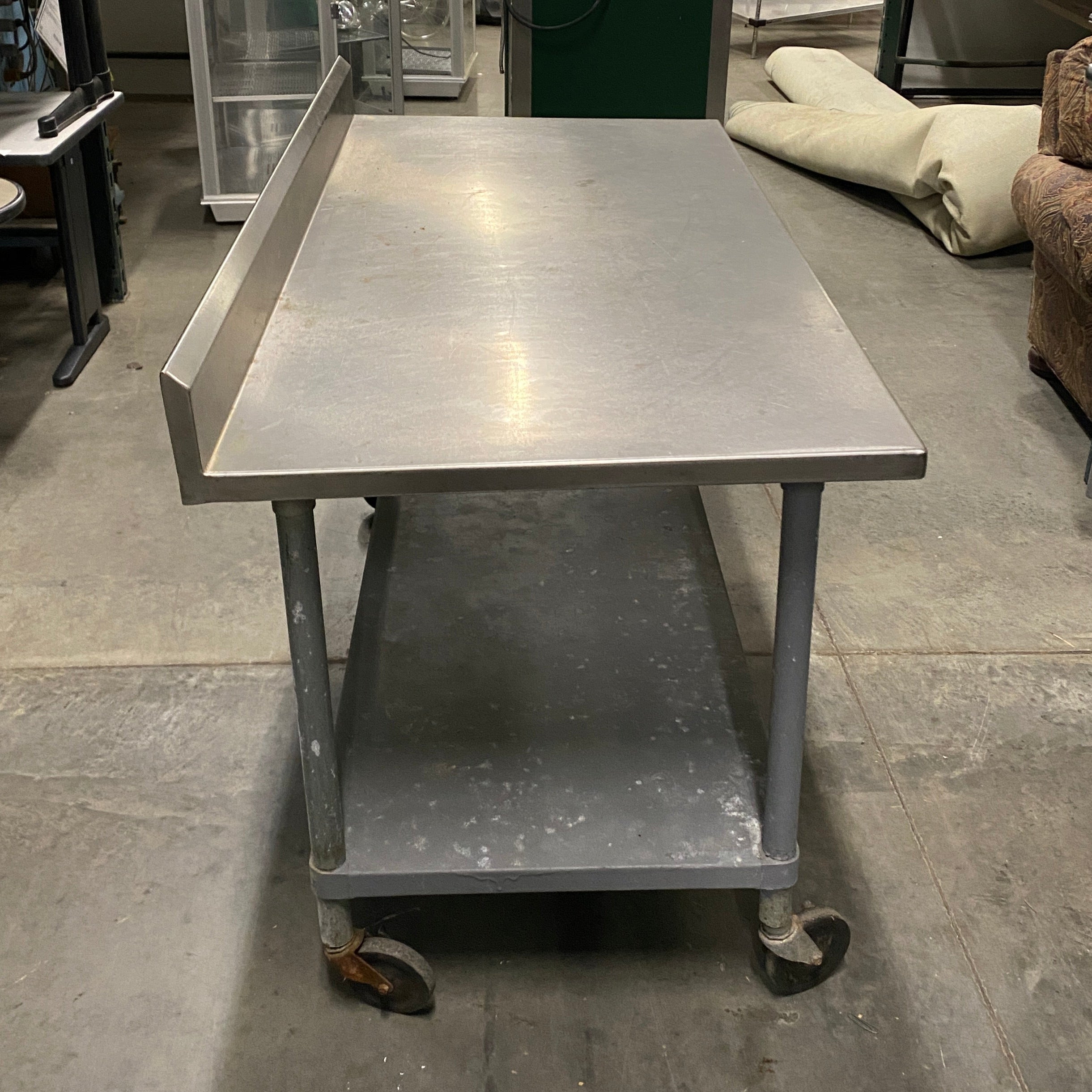Stainless Steel Table 2 Layer w/ Wheels