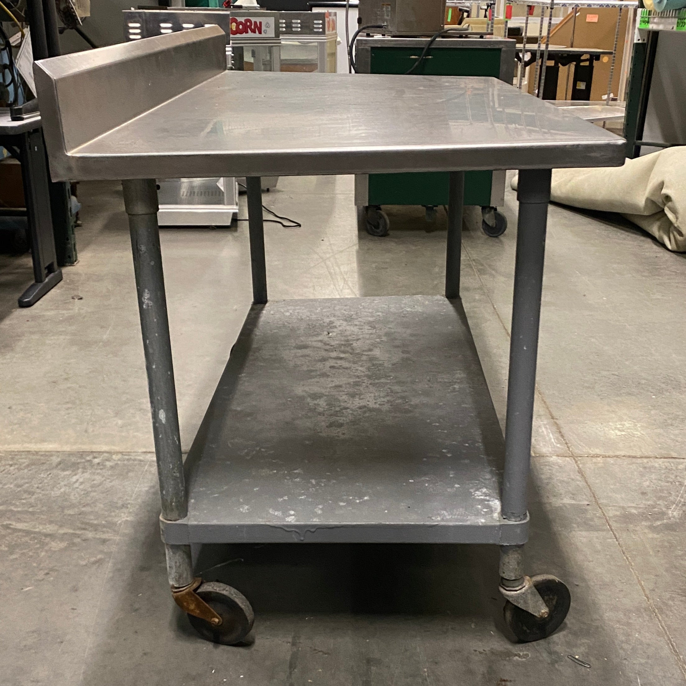 Stainless Steel Table 2 Layer w/ Wheels