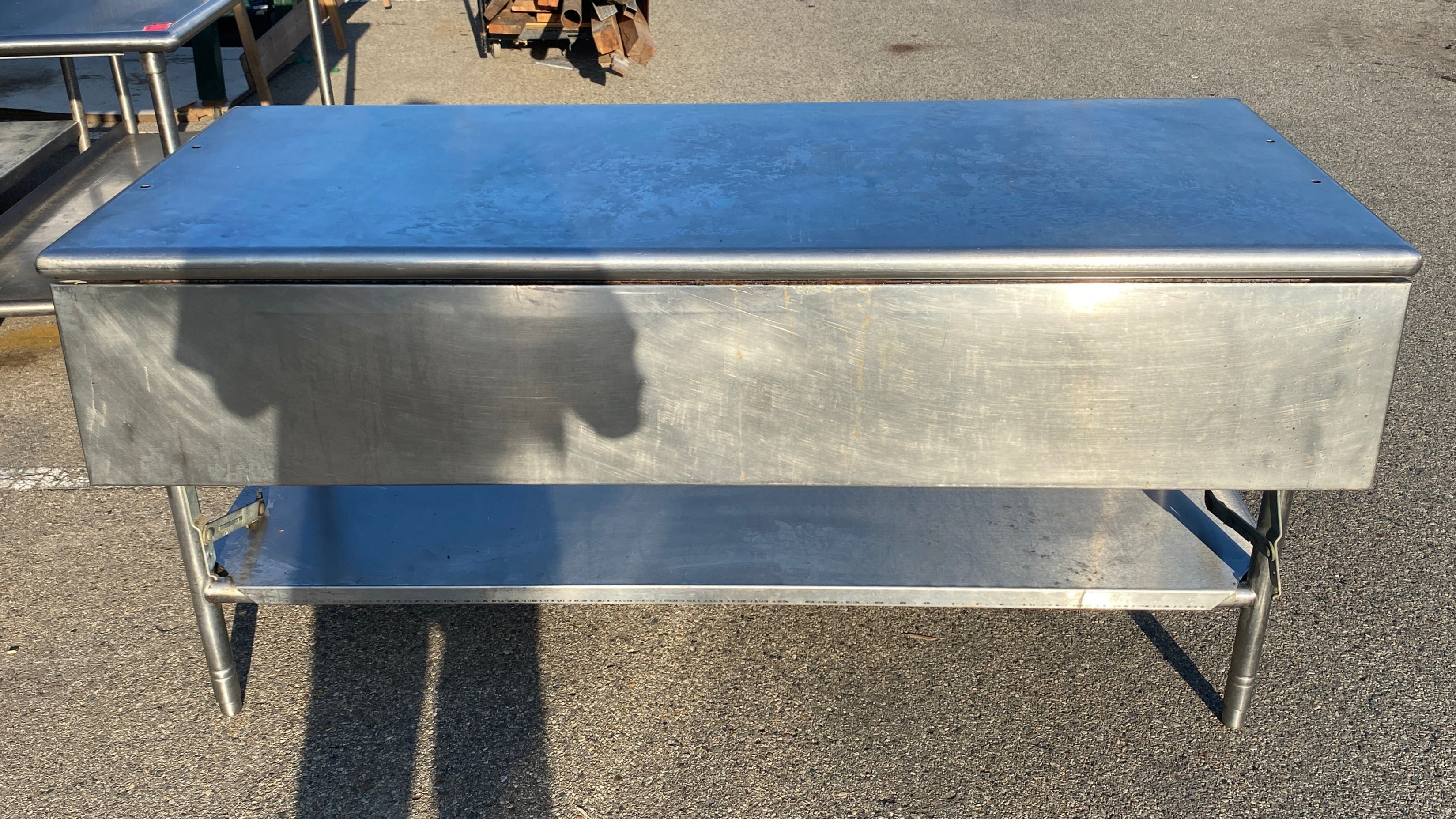 Stainless Steel Table w/ Flip Out Addition