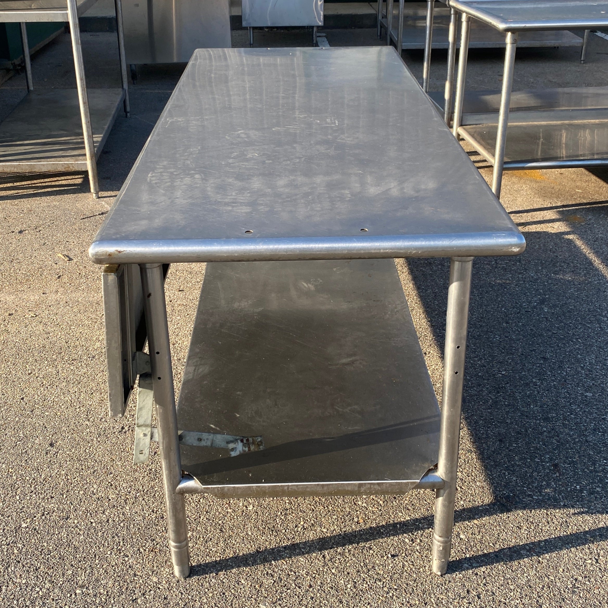 Stainless Steel Table w/ Flip Out Addition