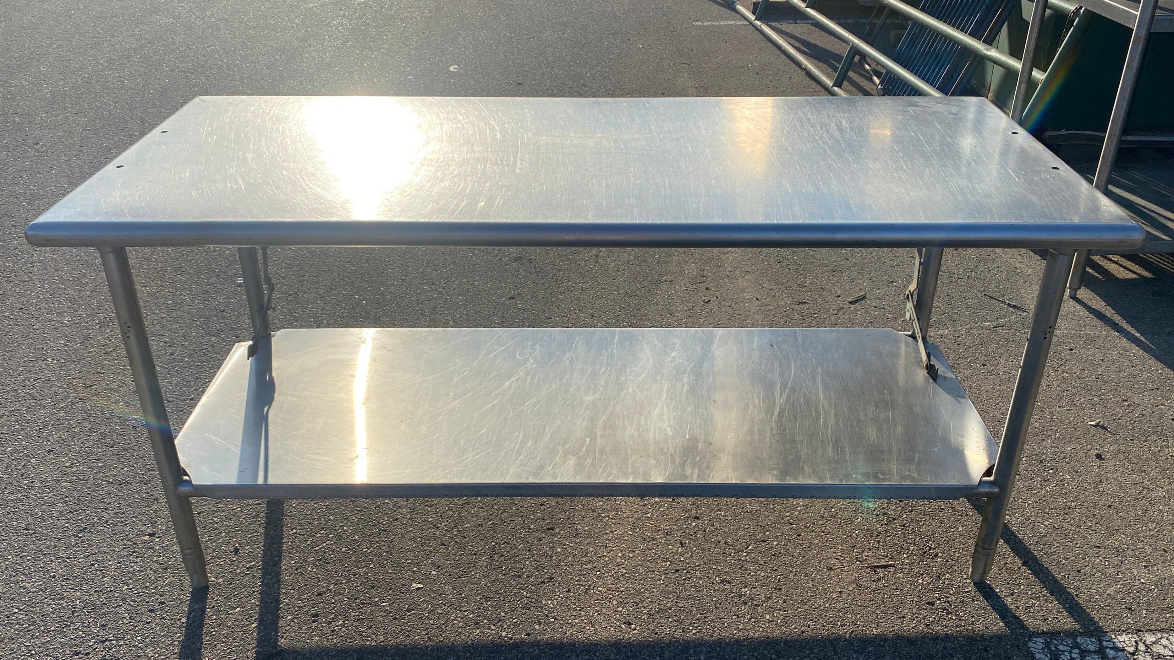 Stainless Steel Table w/ Flip Out Addition
