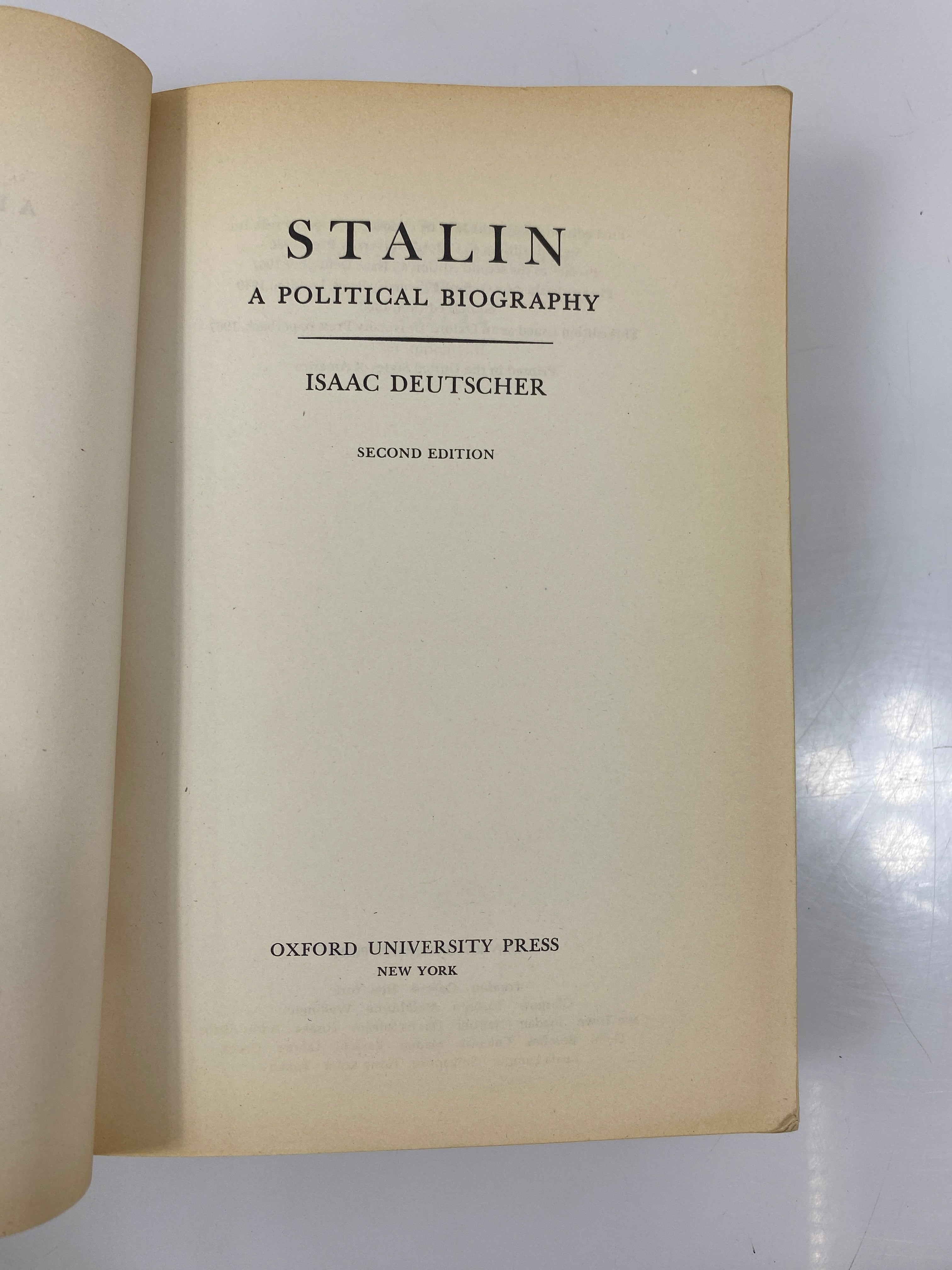 Stalin by Isaac Deutscher 2nd Ed. Oxford University Press 1973 SC