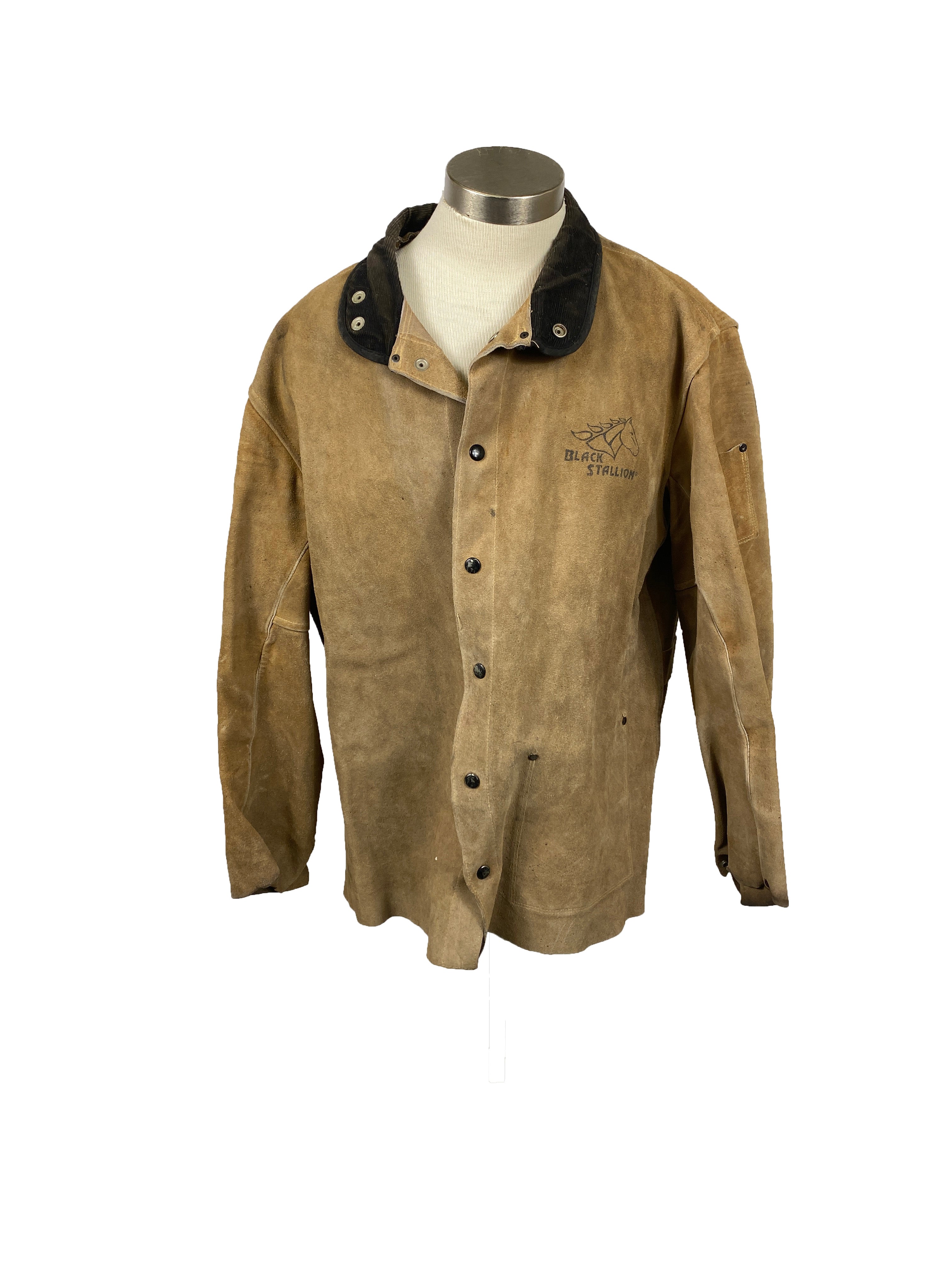 Stallion Brown Cowhide Jacket Men's Size XL