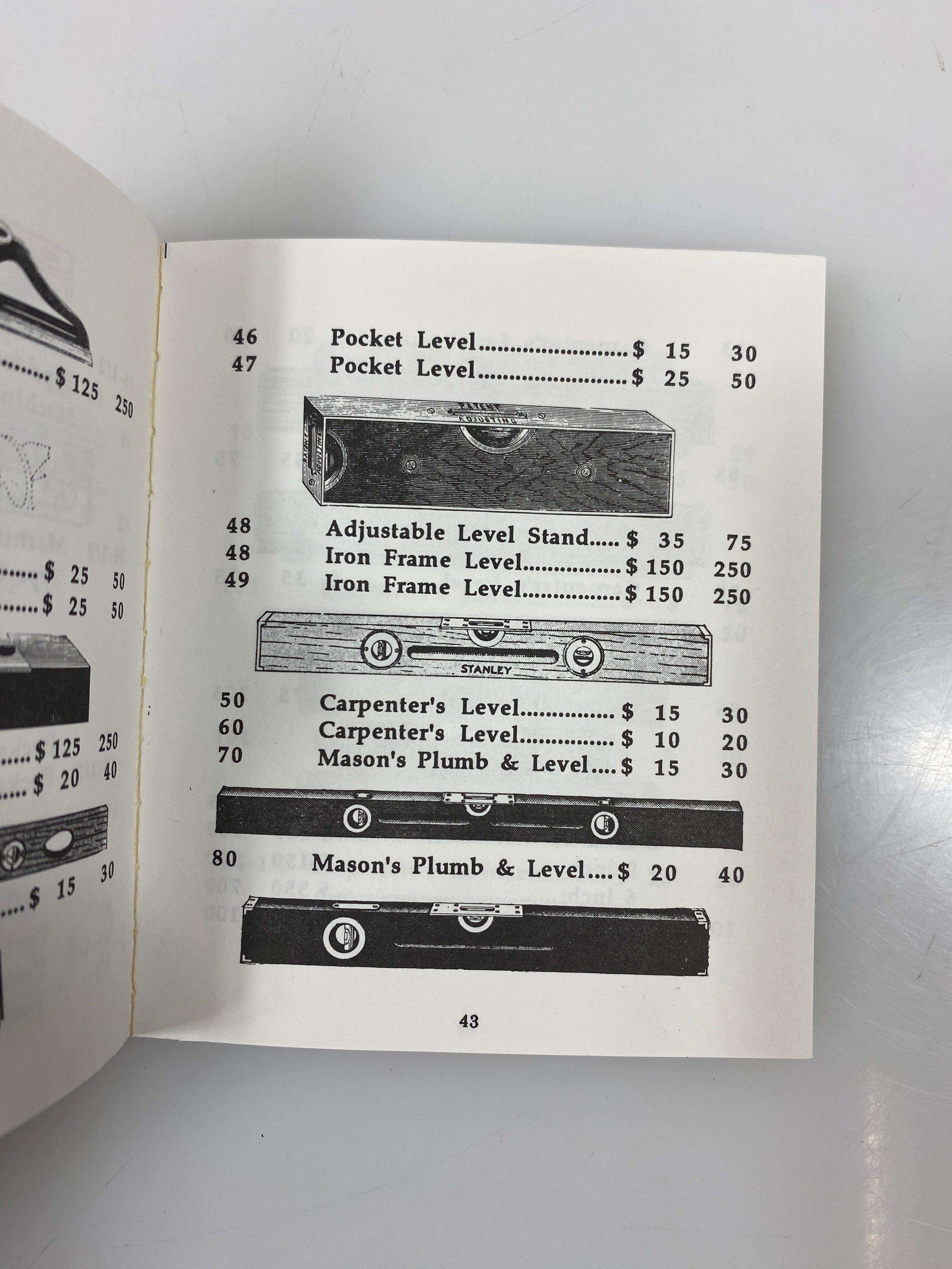 Stanley Tools 1991 Pocket Price Guide by Walter 1991 SC