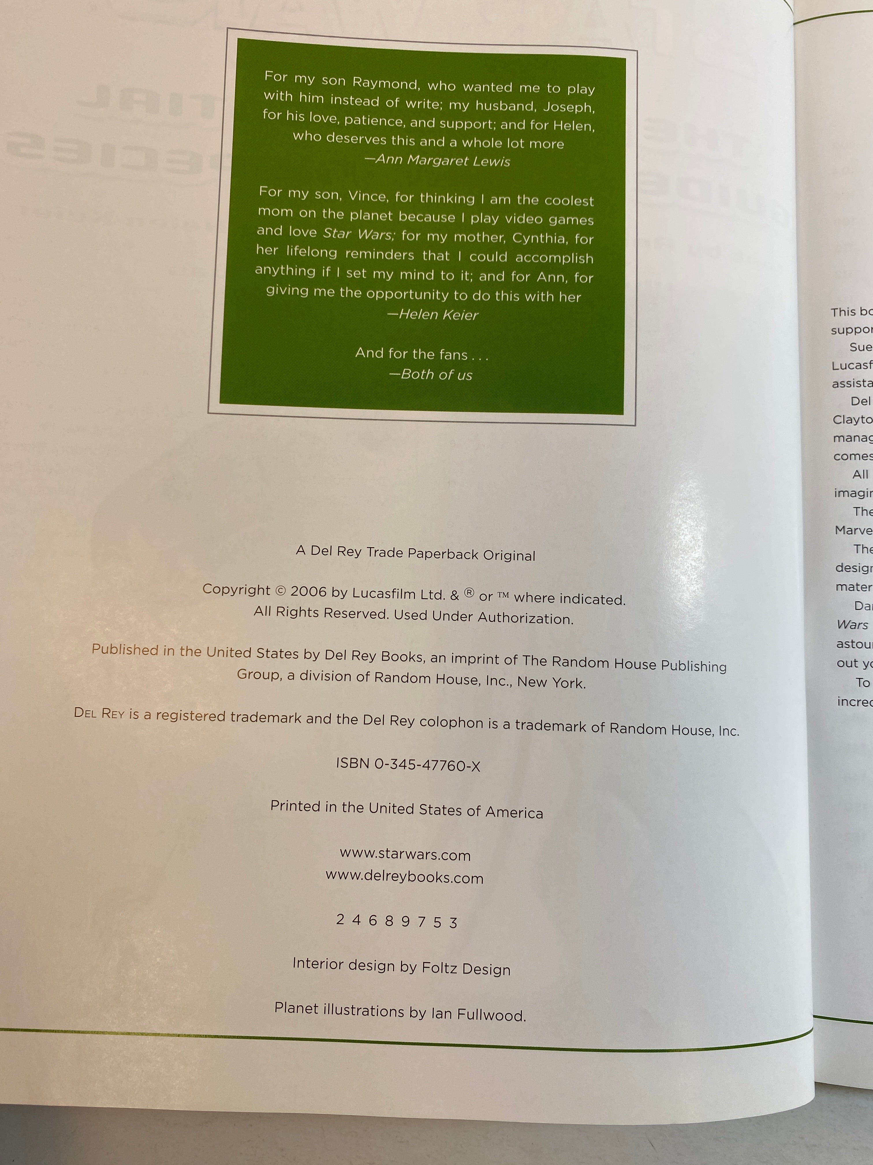 Star Wars New Essential Guide to Alien Species SC 2006