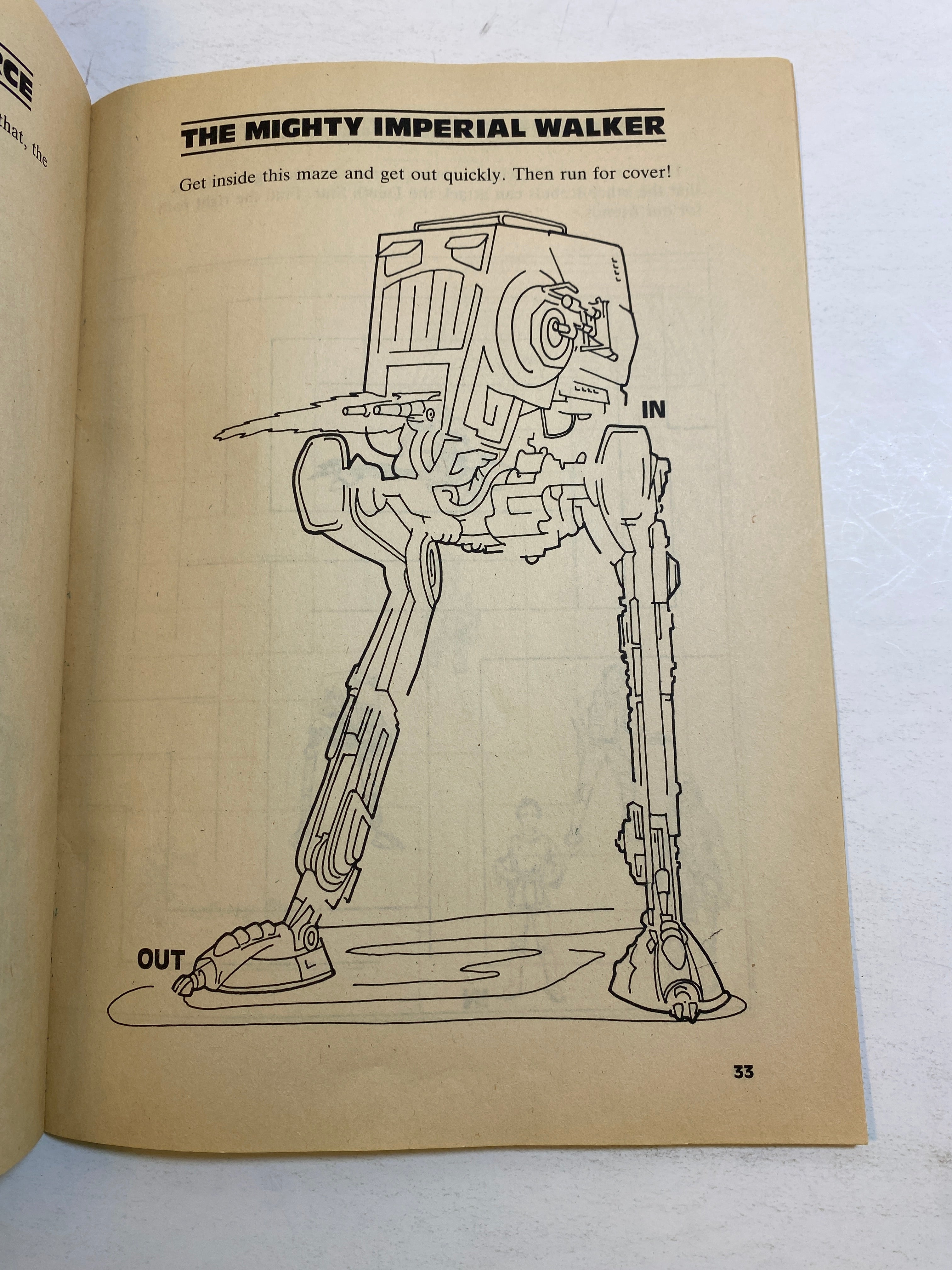 Star Wars Return of the Jedi Mazes Book 1983