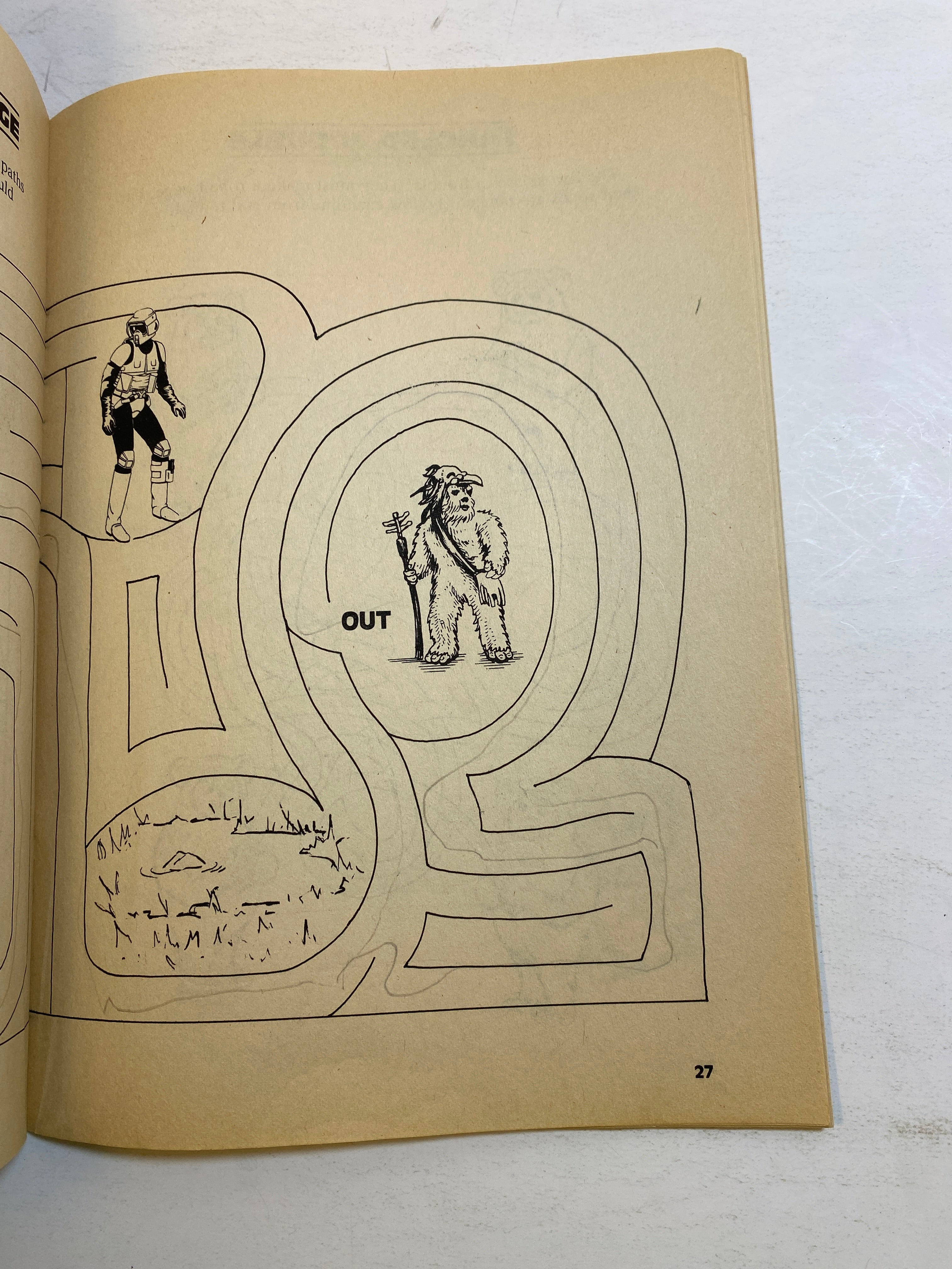 Star Wars Return of the Jedi Mazes Book 1983