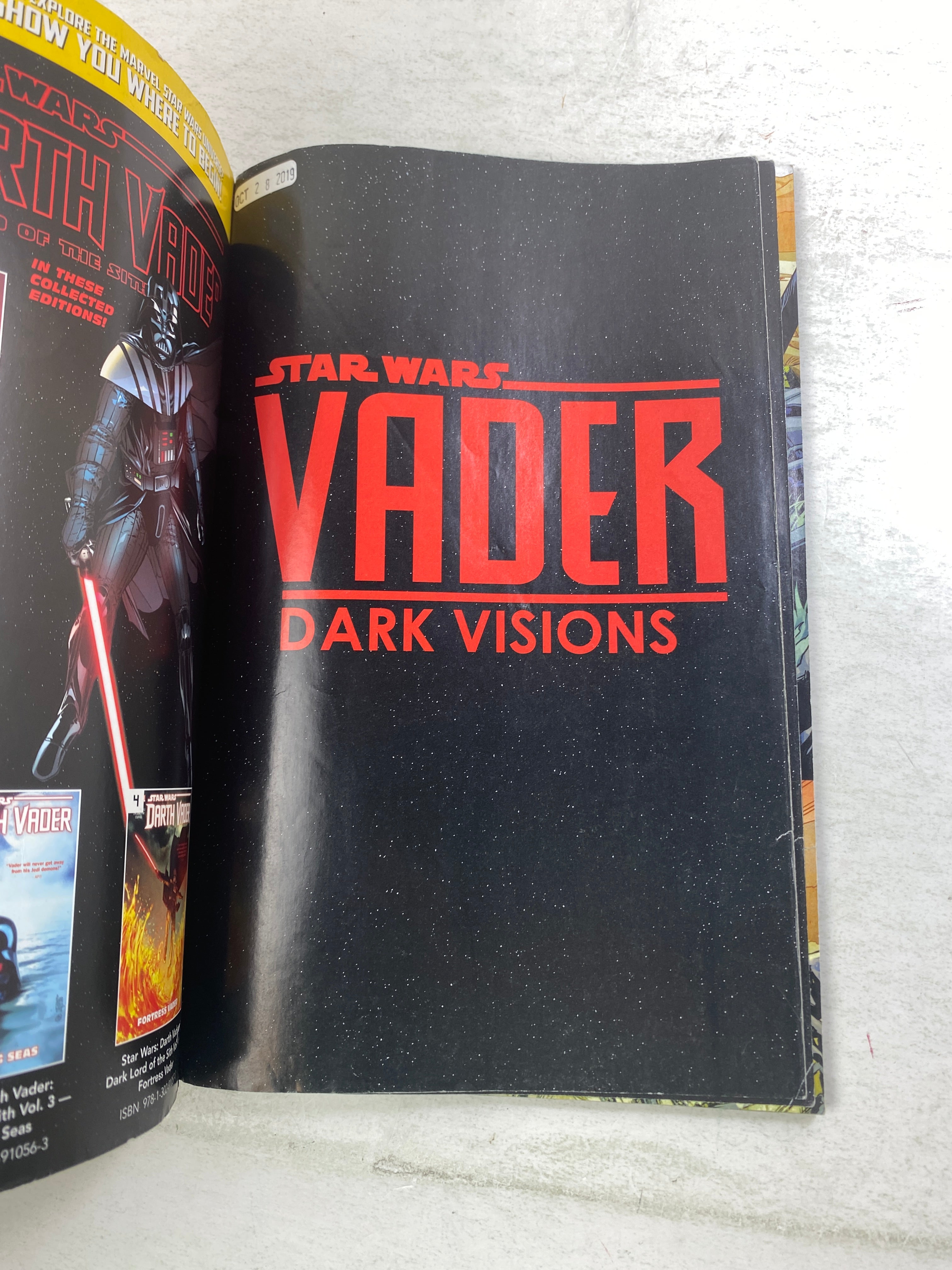 Star Wars Vader Dark Visions Marvel Ex Lib 2019