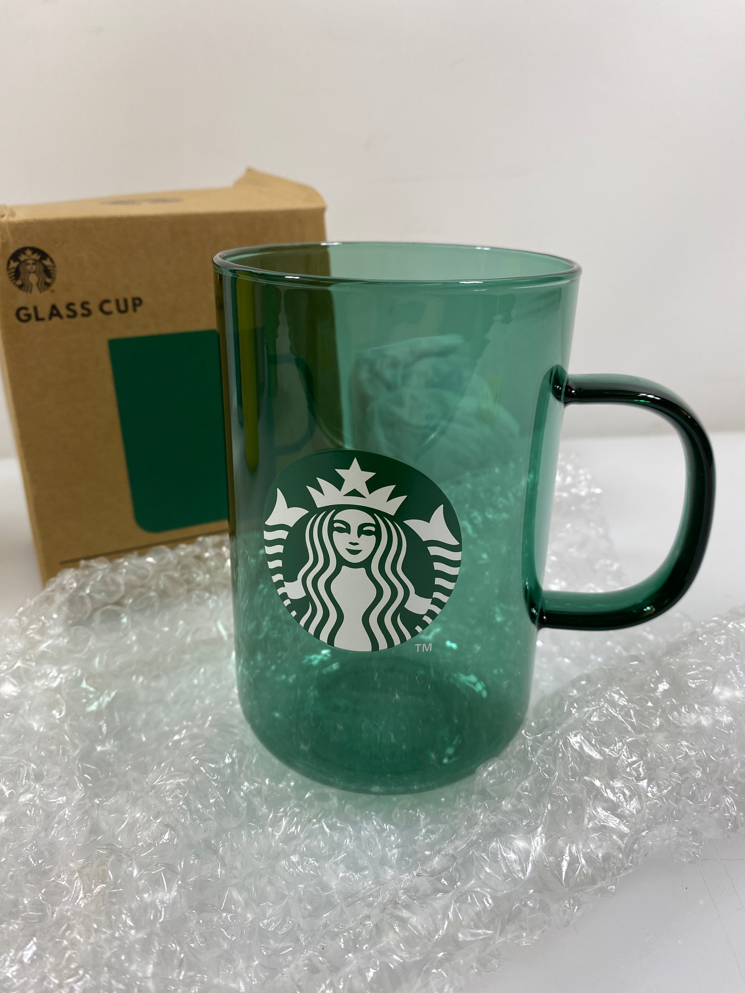 Starbucks Green Glass Mug