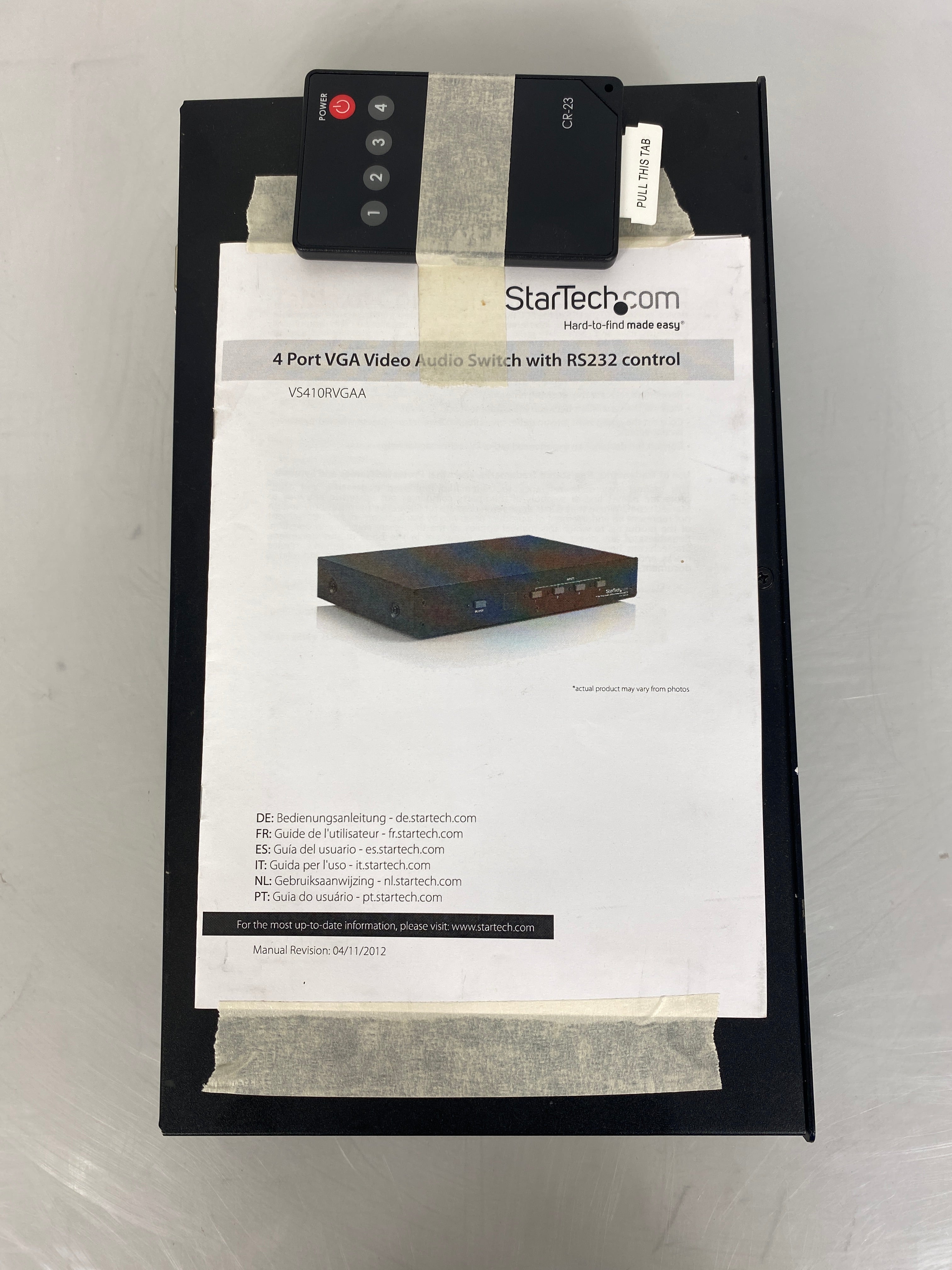 StarTech 4 Port VGA Video Audio Switch with RS323 Control