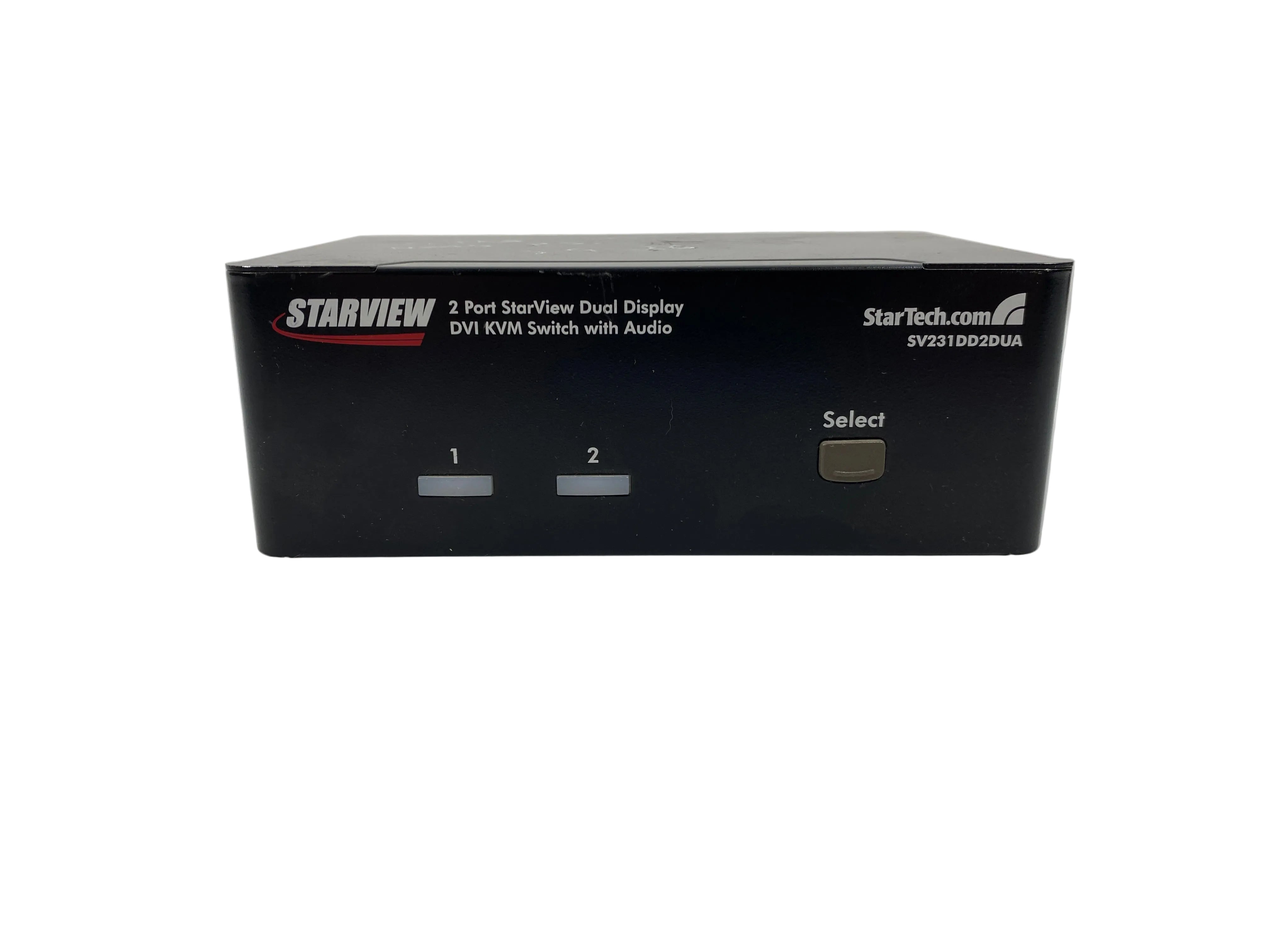 StarTech.com SV231DD3DUA 2 Port Dual DVI USB KVM Switch *No Power Supply*