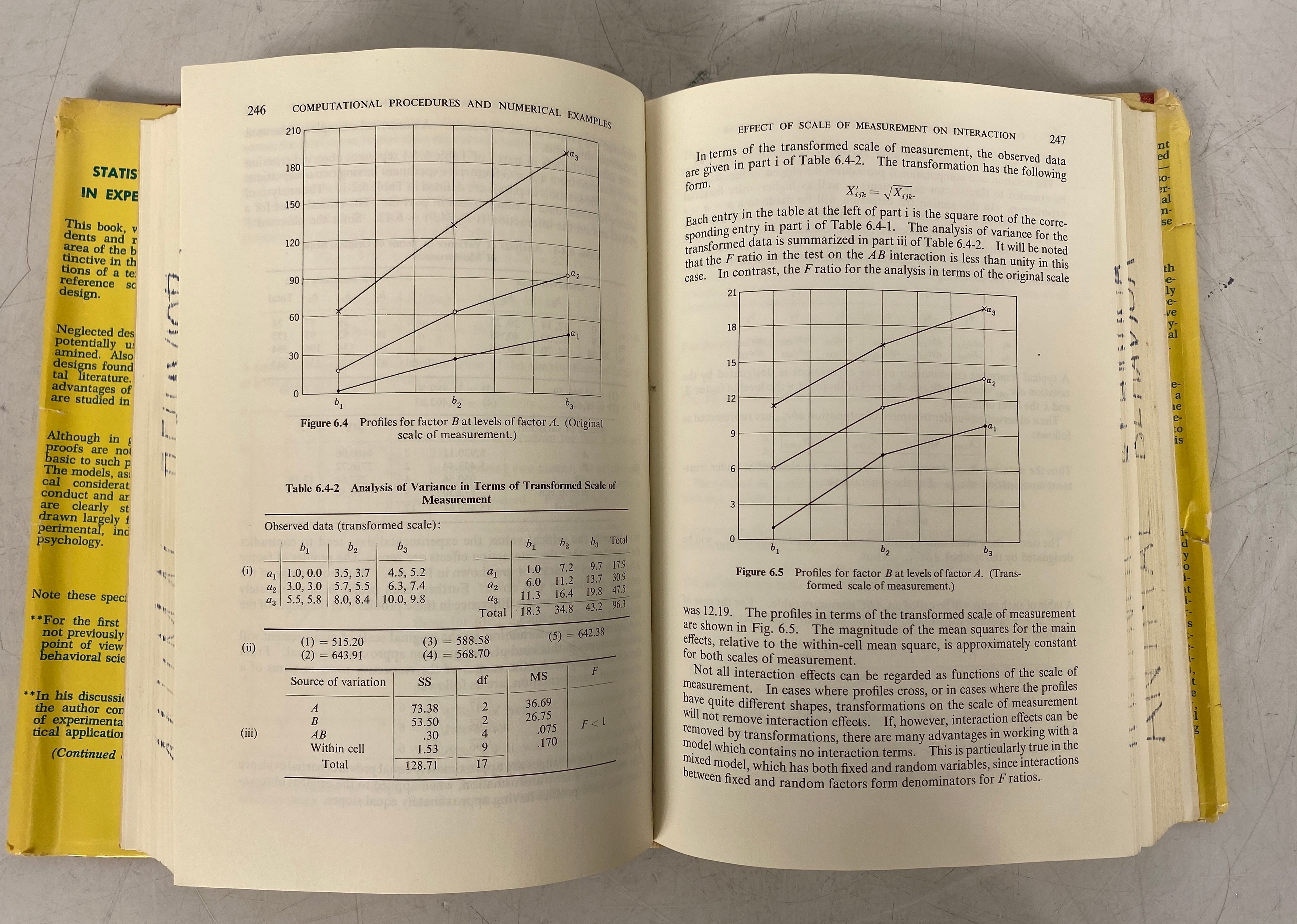 Statistical Principles in Experimental Design by B.J. Winer 1962 HC DJ