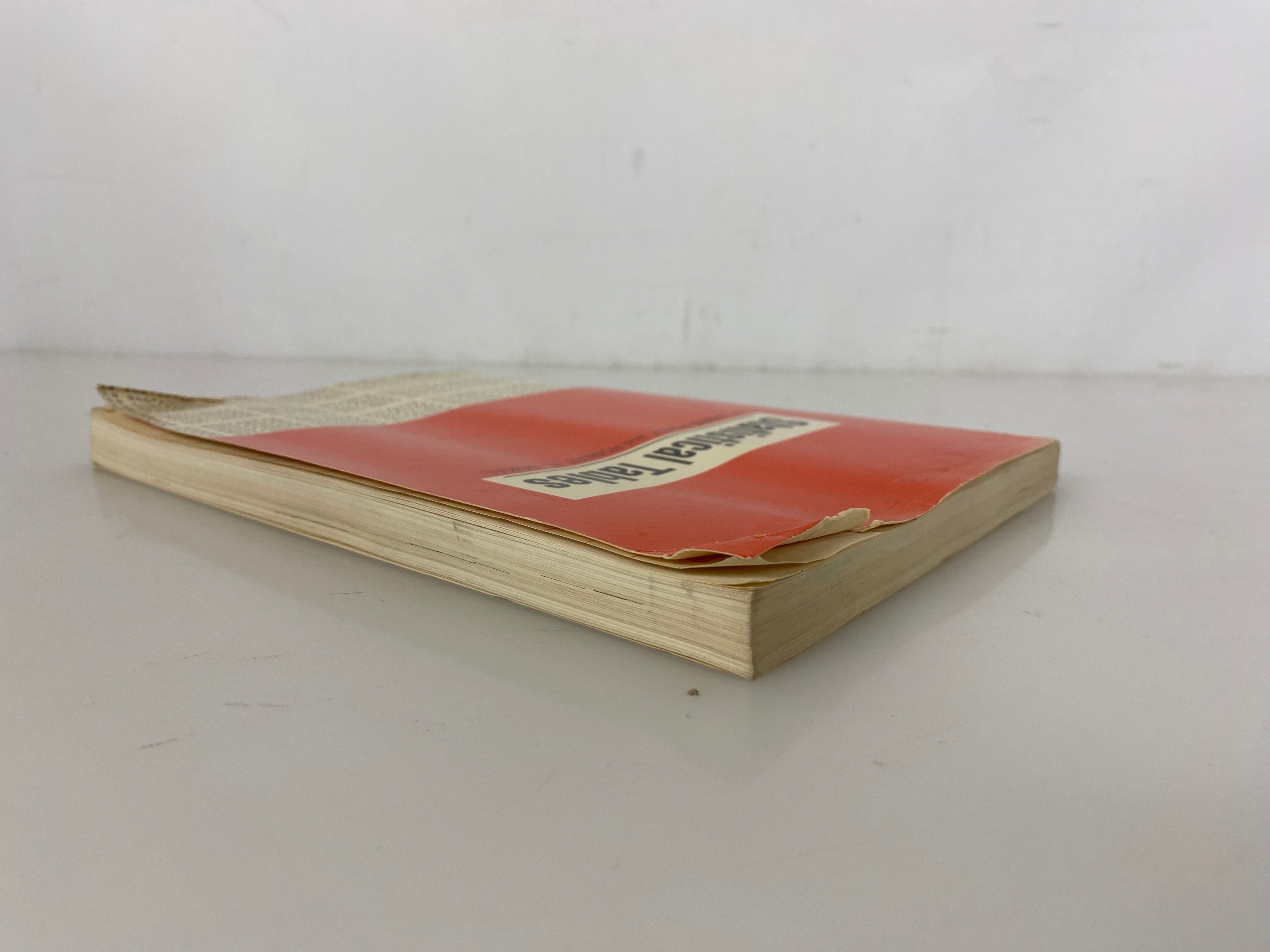 Statistical Tables by Rohlf/Sokal 1969 Vintage SC