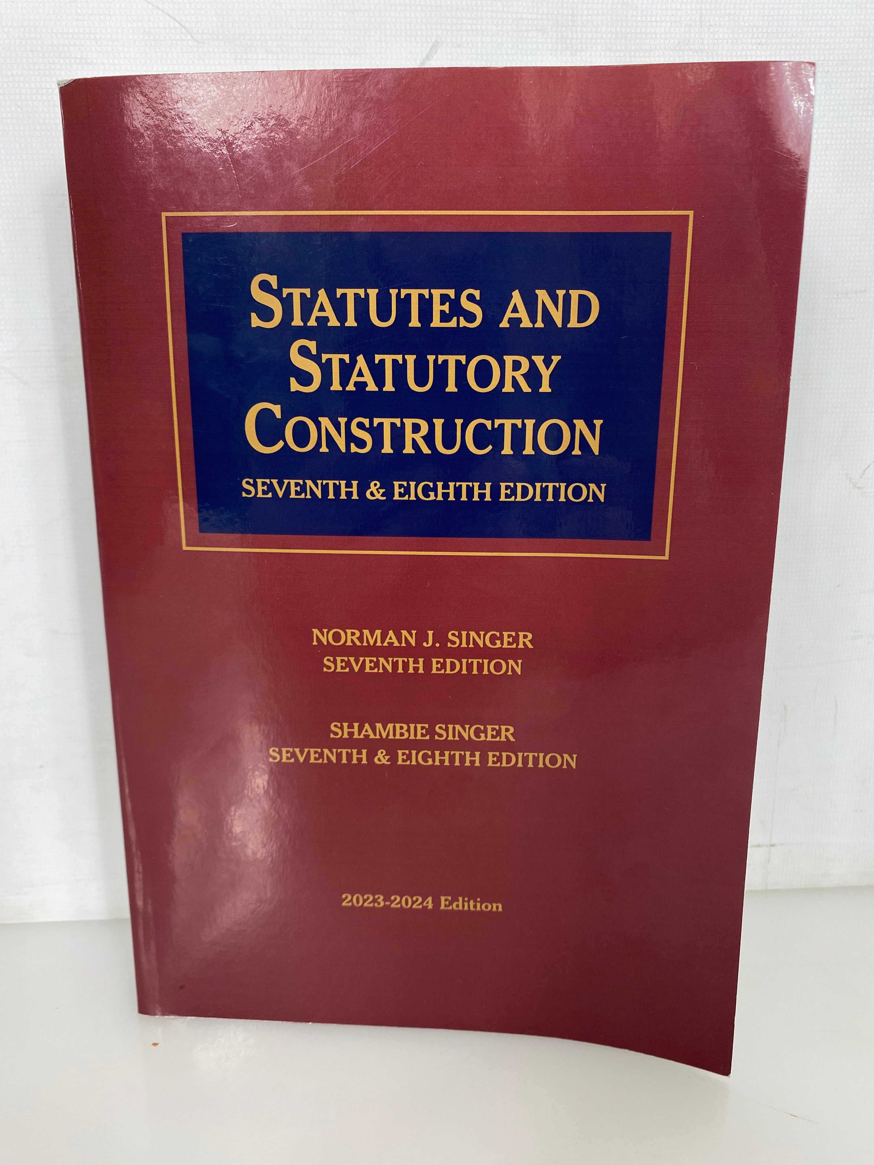 Statutes & Statutory Construction 7th & 8th Edition Volume 5 2023 SC