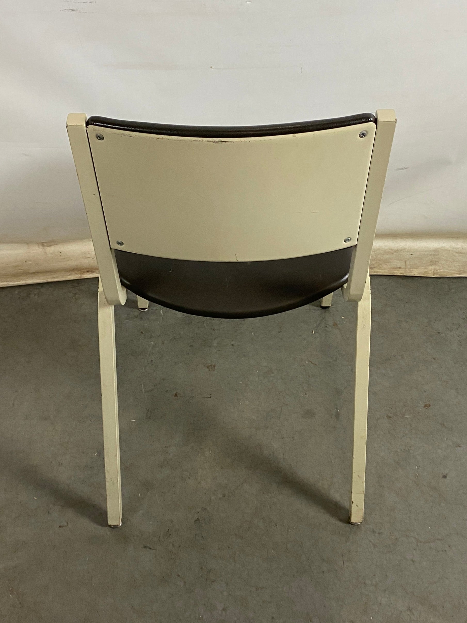 Steelcase #1279 White Metal Frame Chair