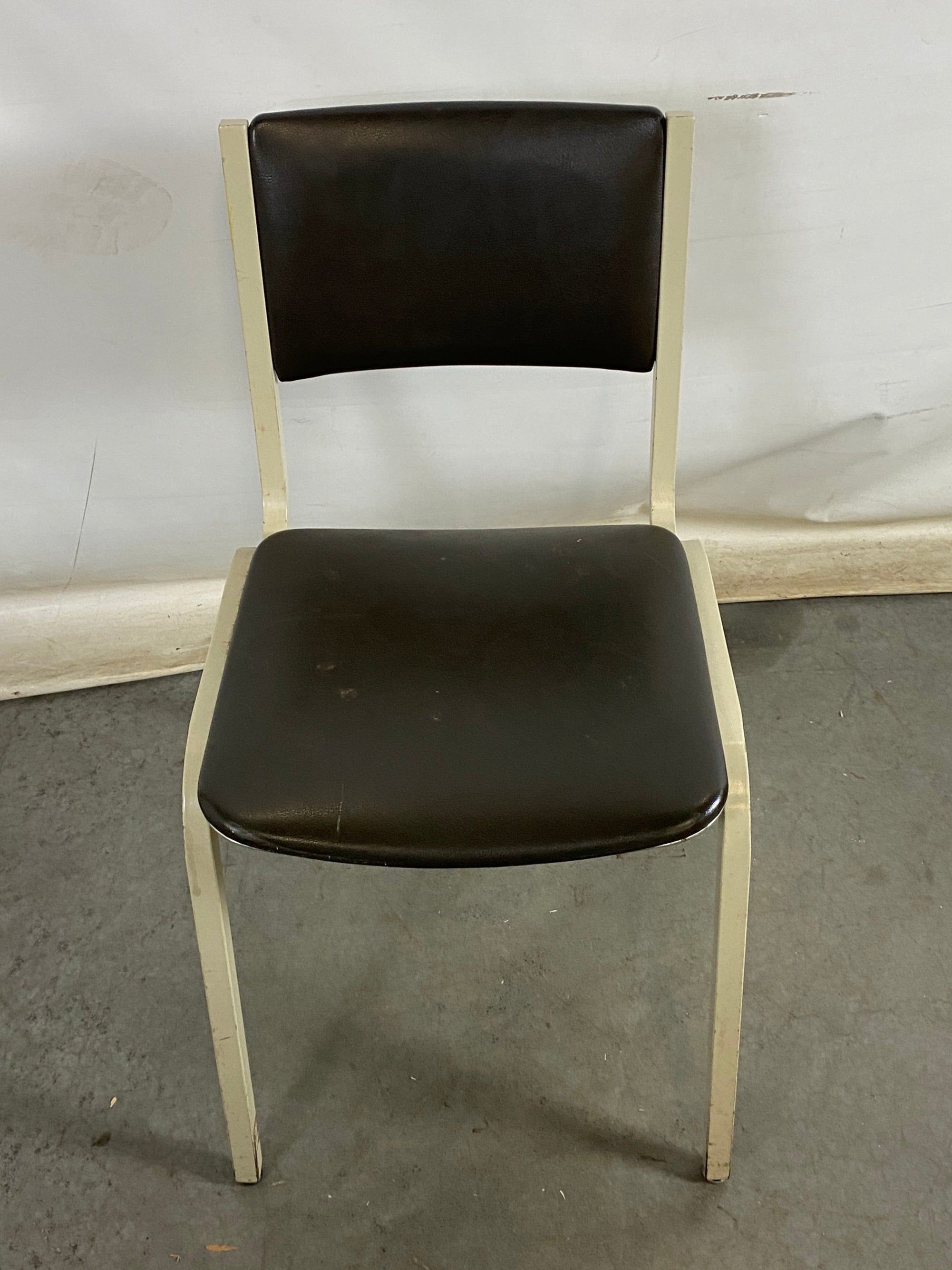 Steelcase #1279 White Metal Frame Chair