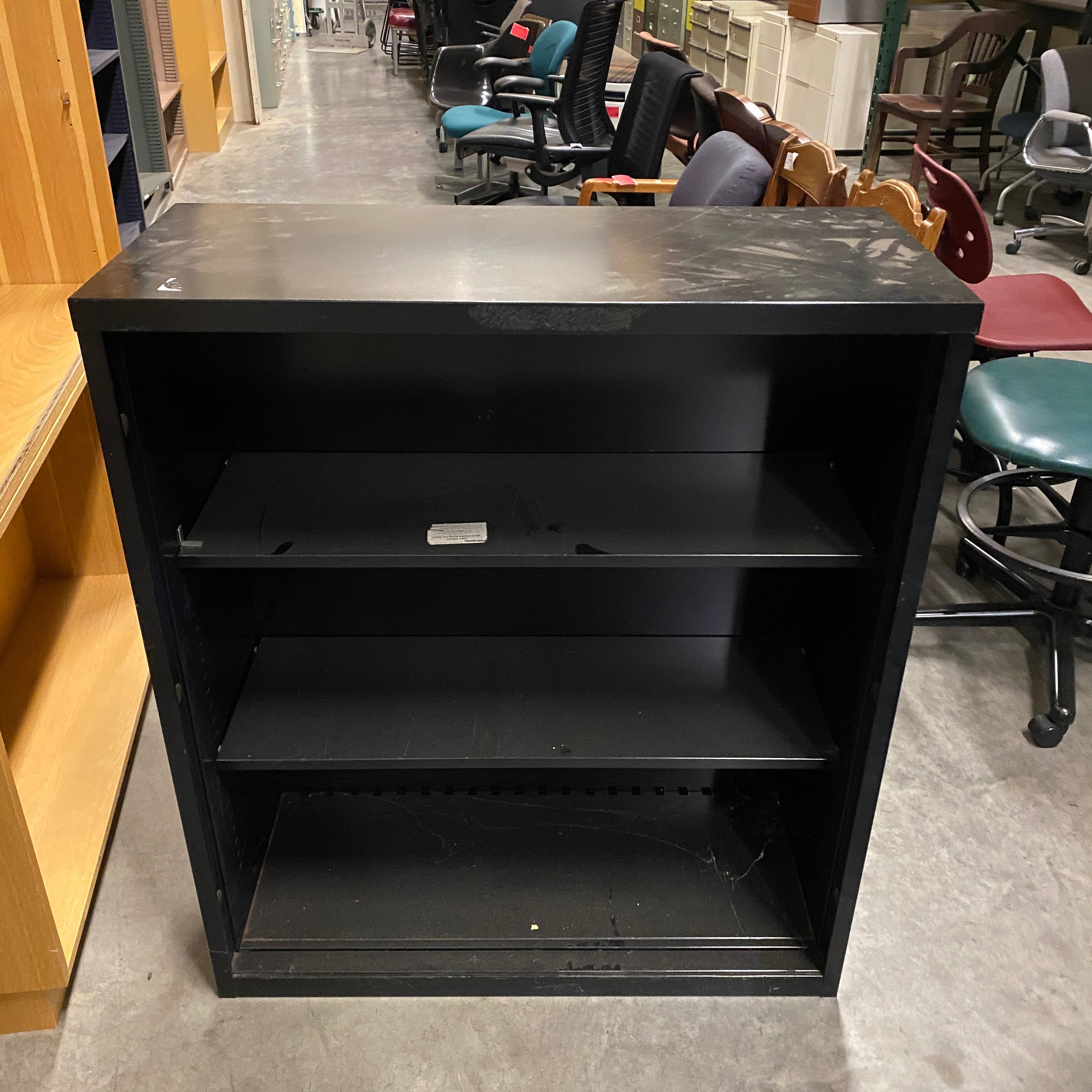 Steelcase 3 Layer Black Shelf