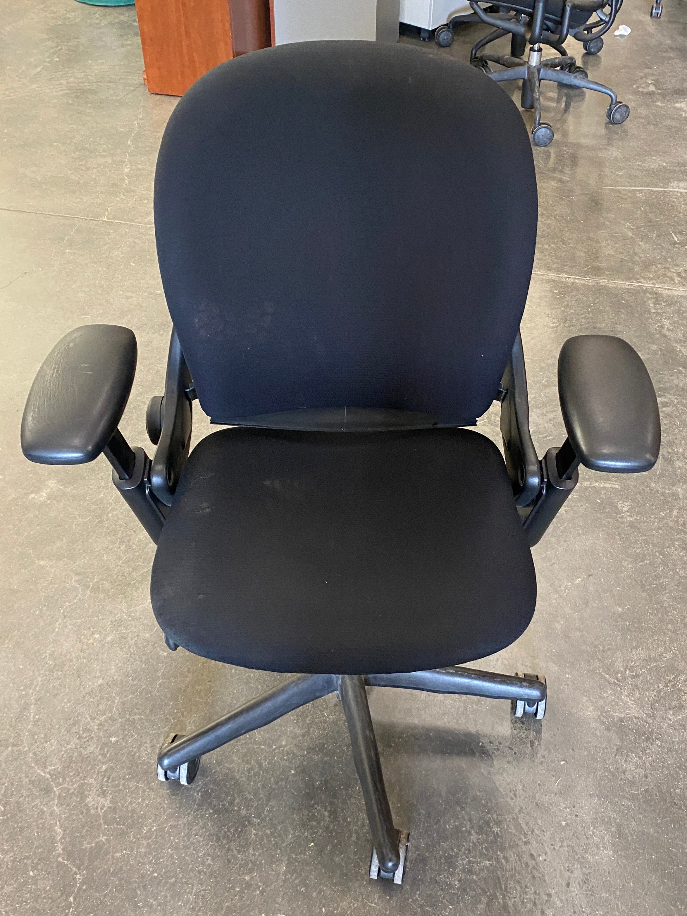 Steelcase #4621210 Black Upholstered Adjustable Office Chair
