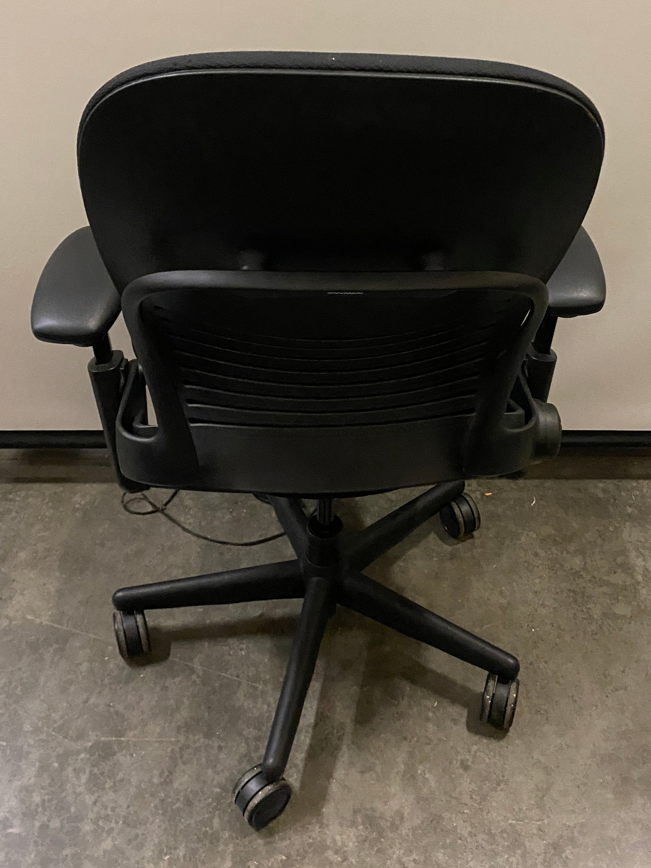 Steelcase #46212119 Black Upholstered Adjustable Office Chair