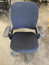 Steelcase #46216179 Black Upholstered Adjustable Office Square Back Chair