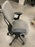 Steelcase #46216179 Grey Upholstered Adjustable Office Square Back Chair