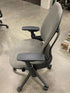 Steelcase #46216179 Grey Upholstered Adjustable Office Square Back Chair