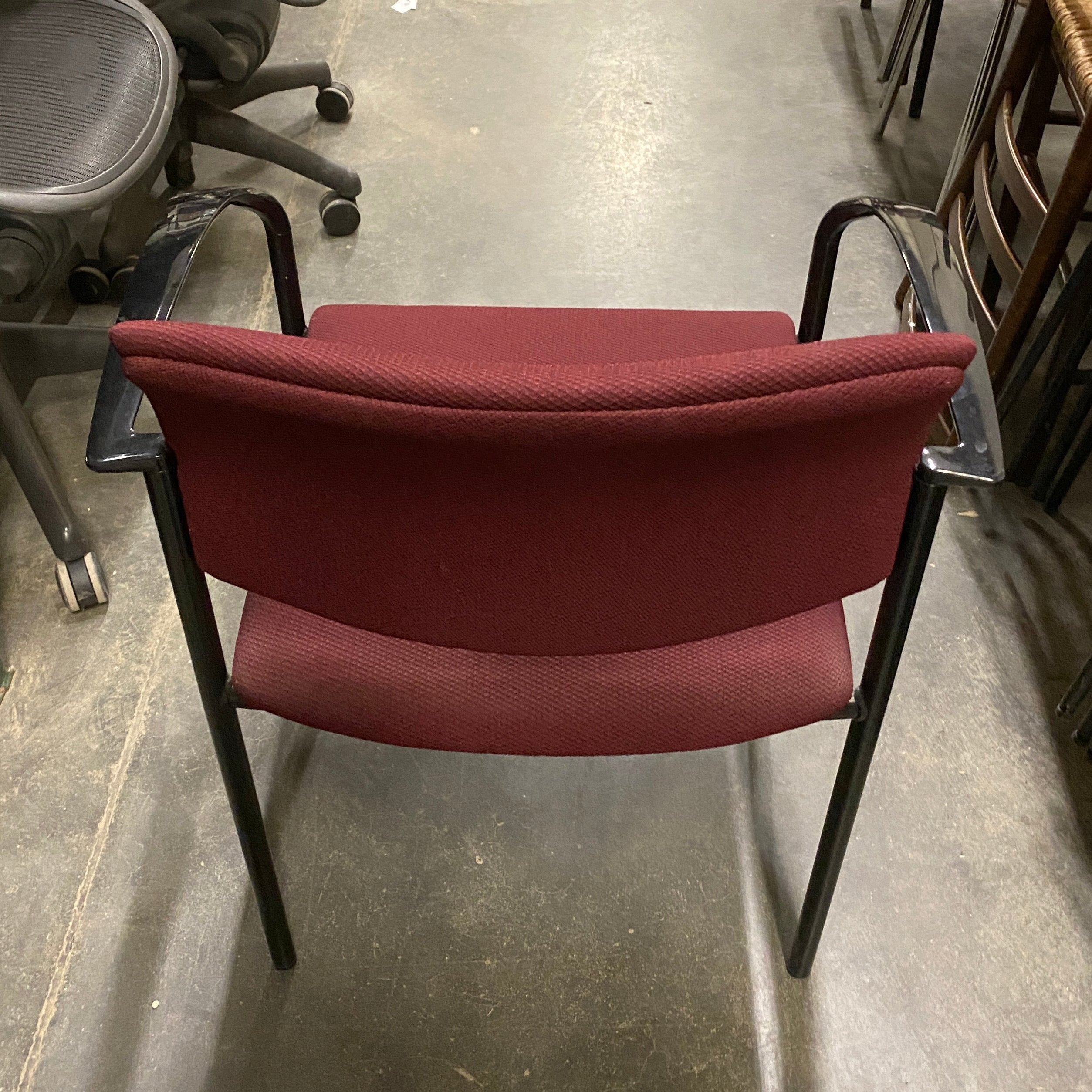 Steelcase #475412M Red Upholstered Chair