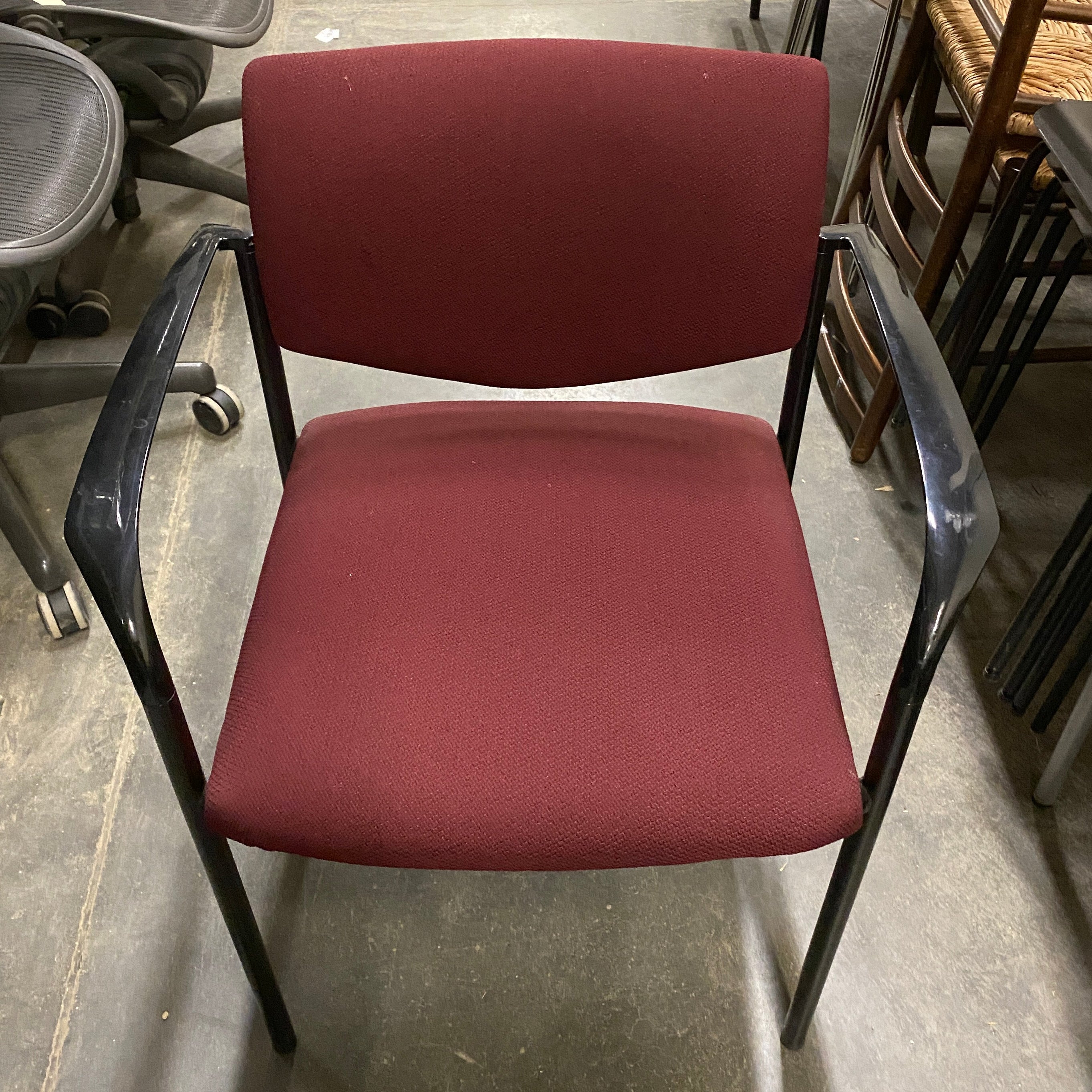 Steelcase #475412M Red Upholstered Chair