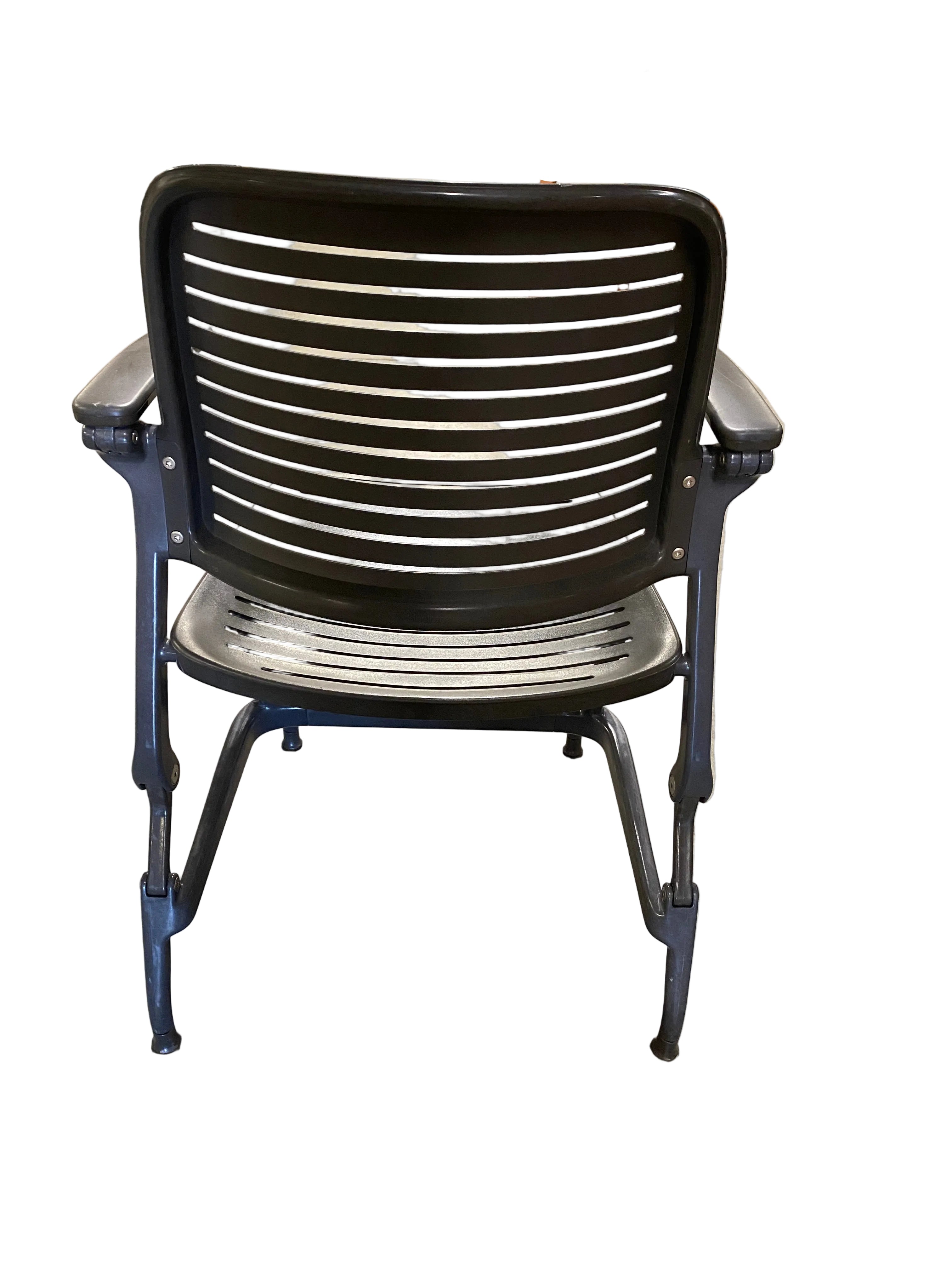 Steelcase #4878110 Black Stackable Easy Glide Chairs