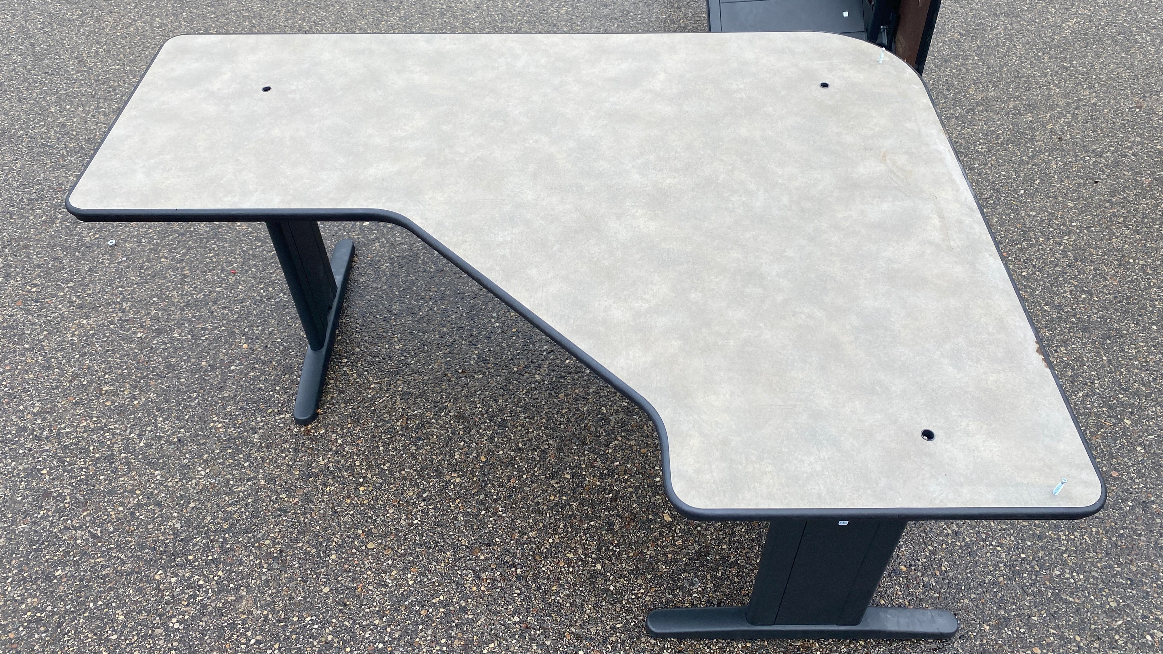 Steelcase #6090522 Laminate Corner Desk Adjustable (Left)