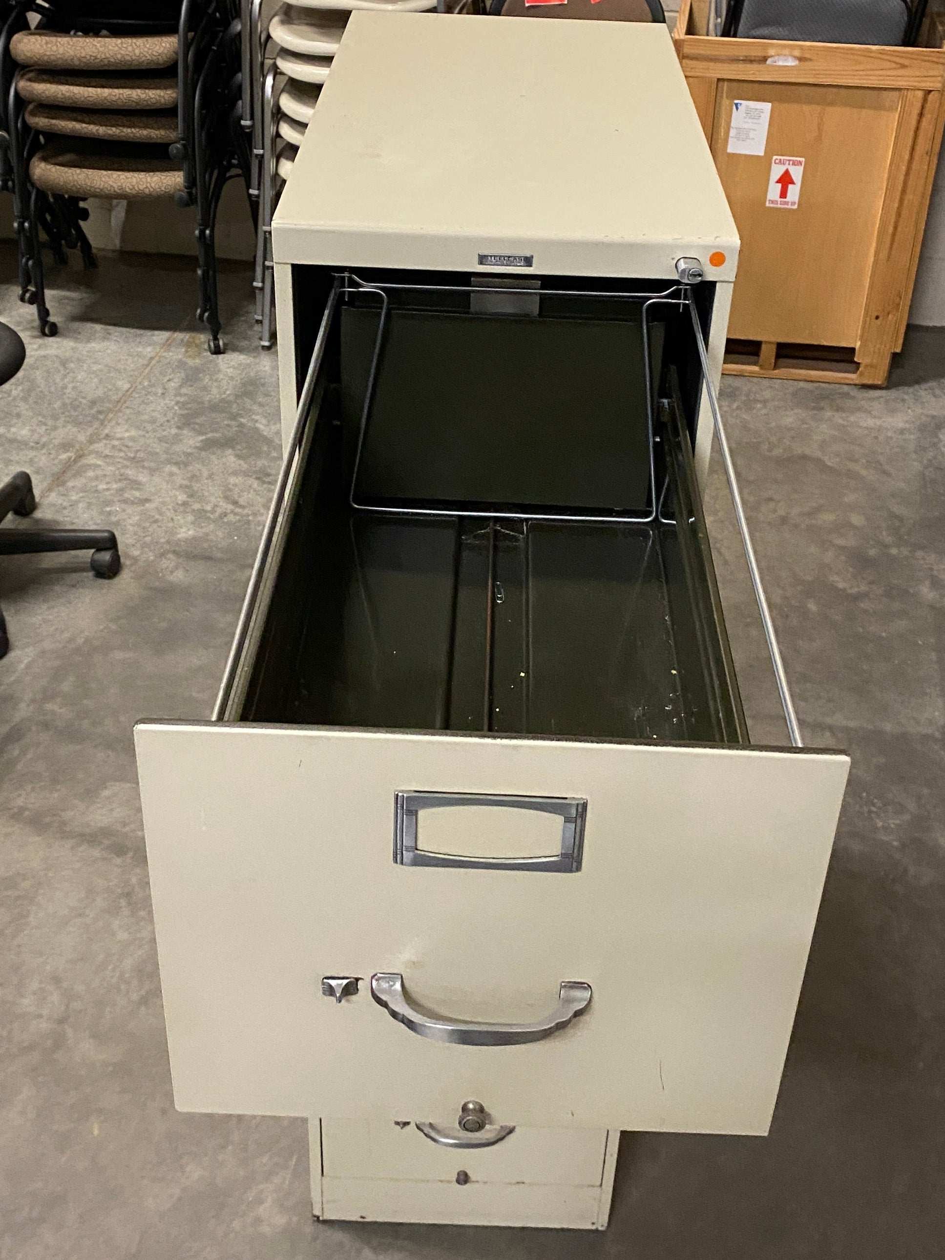 Steelcase Beige 4 Drawer File Cabinet