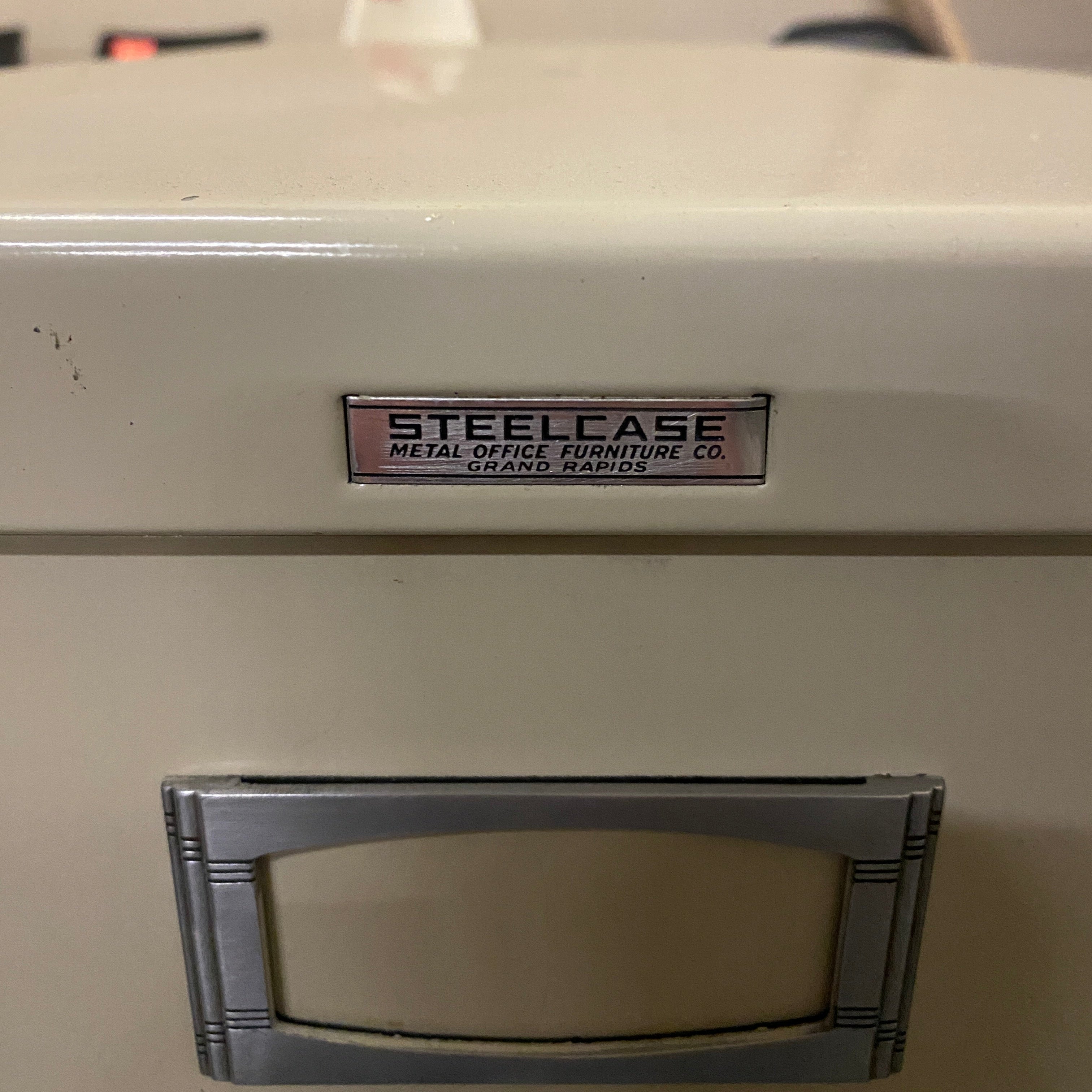 Steelcase Beige 4 Drawer File Cabinet