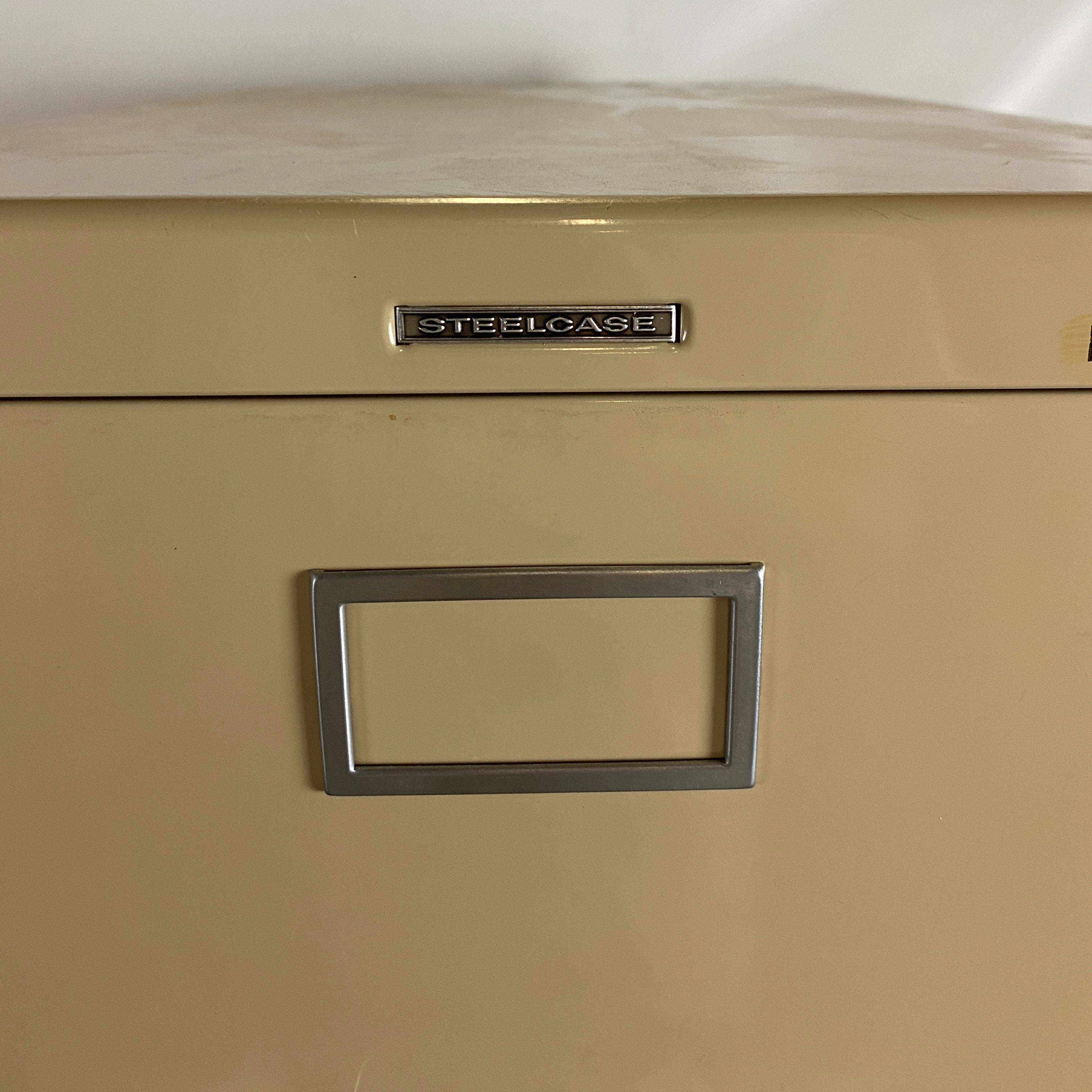 Steelcase Beige 5 Drawer File Cabinet