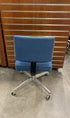 Steelcase Blue Fabric Armless Chair