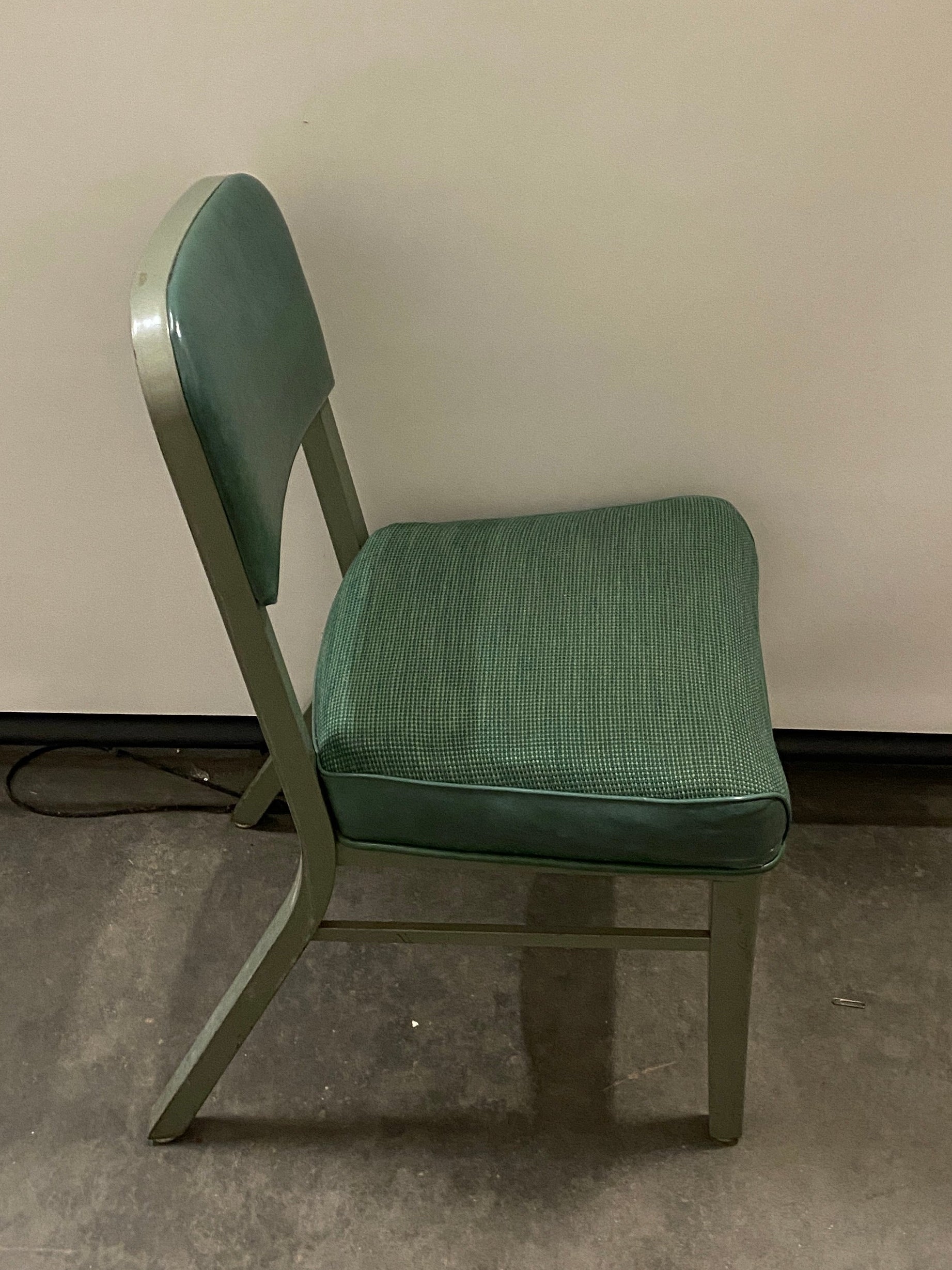 Steelcase Green Cushioned Chair