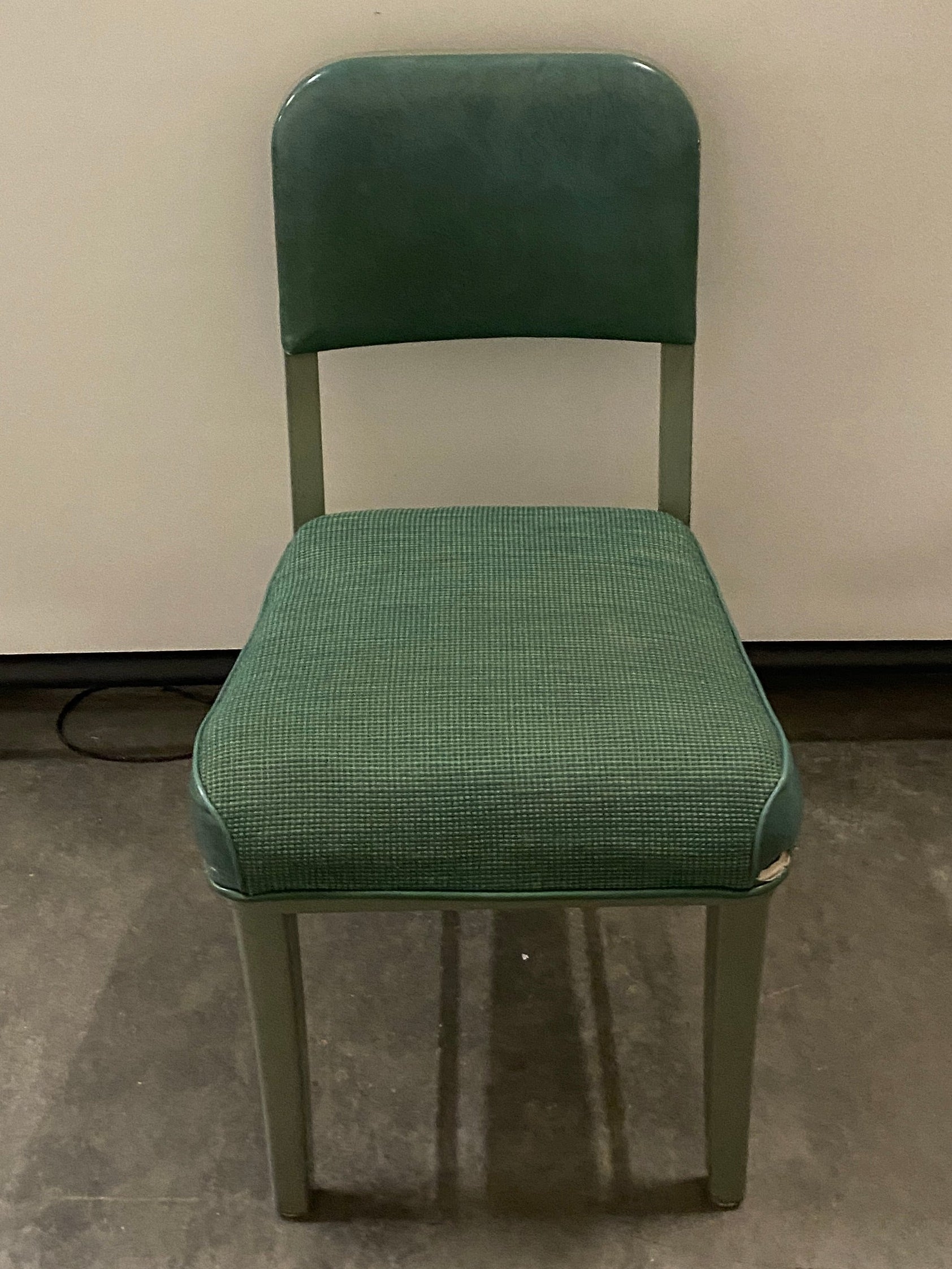 Steelcase Green Cushioned Chair